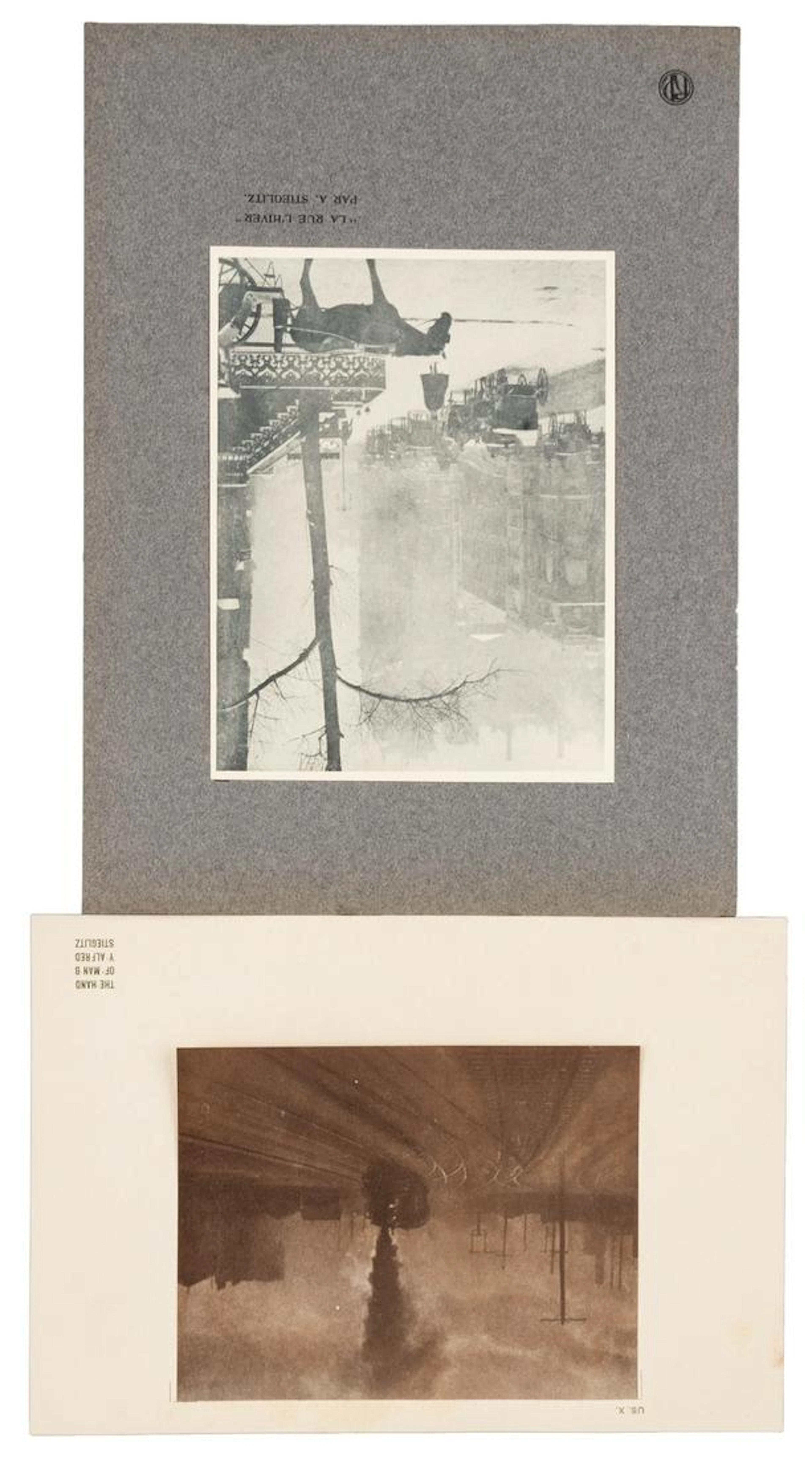 Pair of photogravures by Alfred Stieglitz