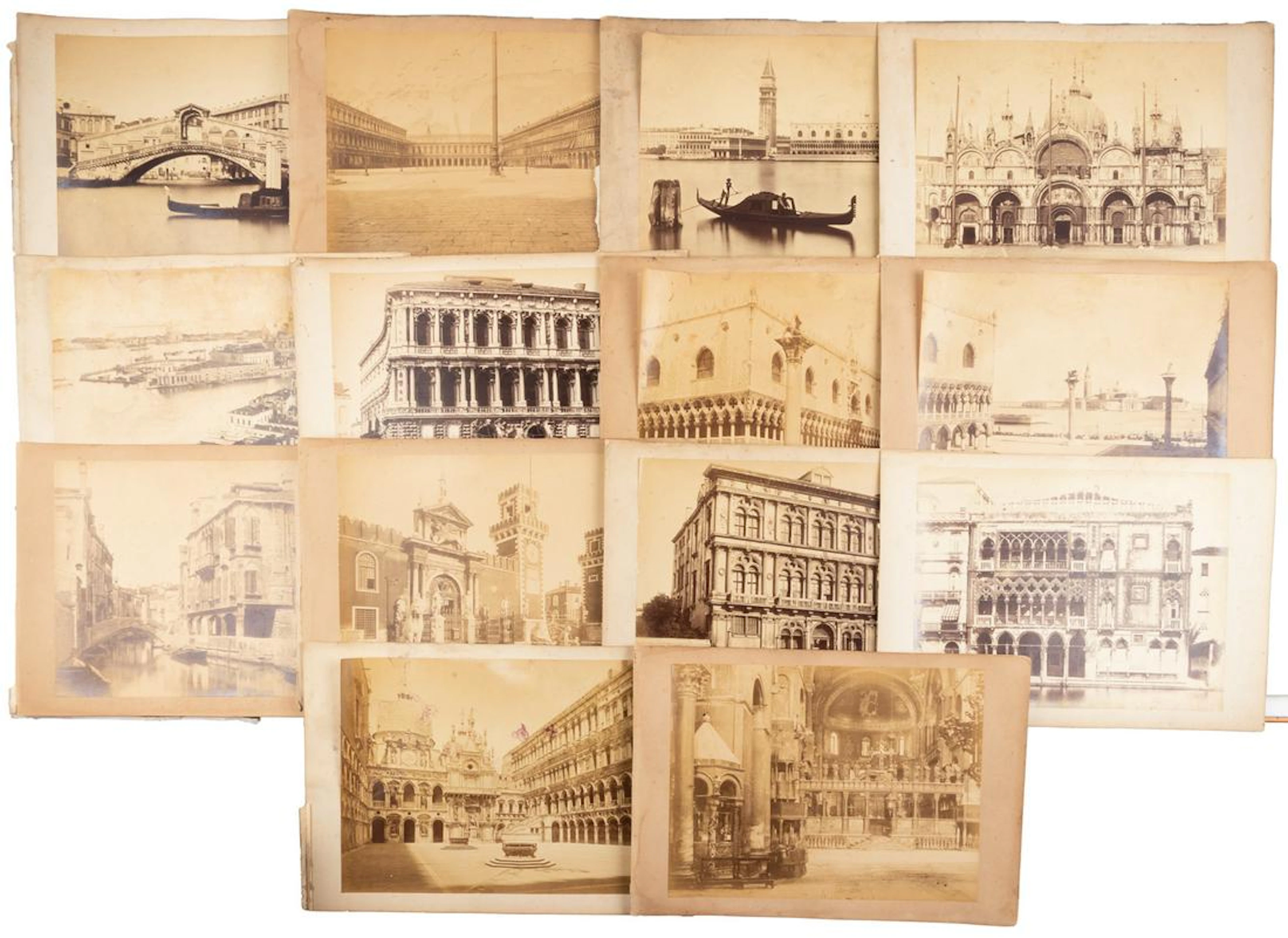 Twenty albumen photographs of Venice