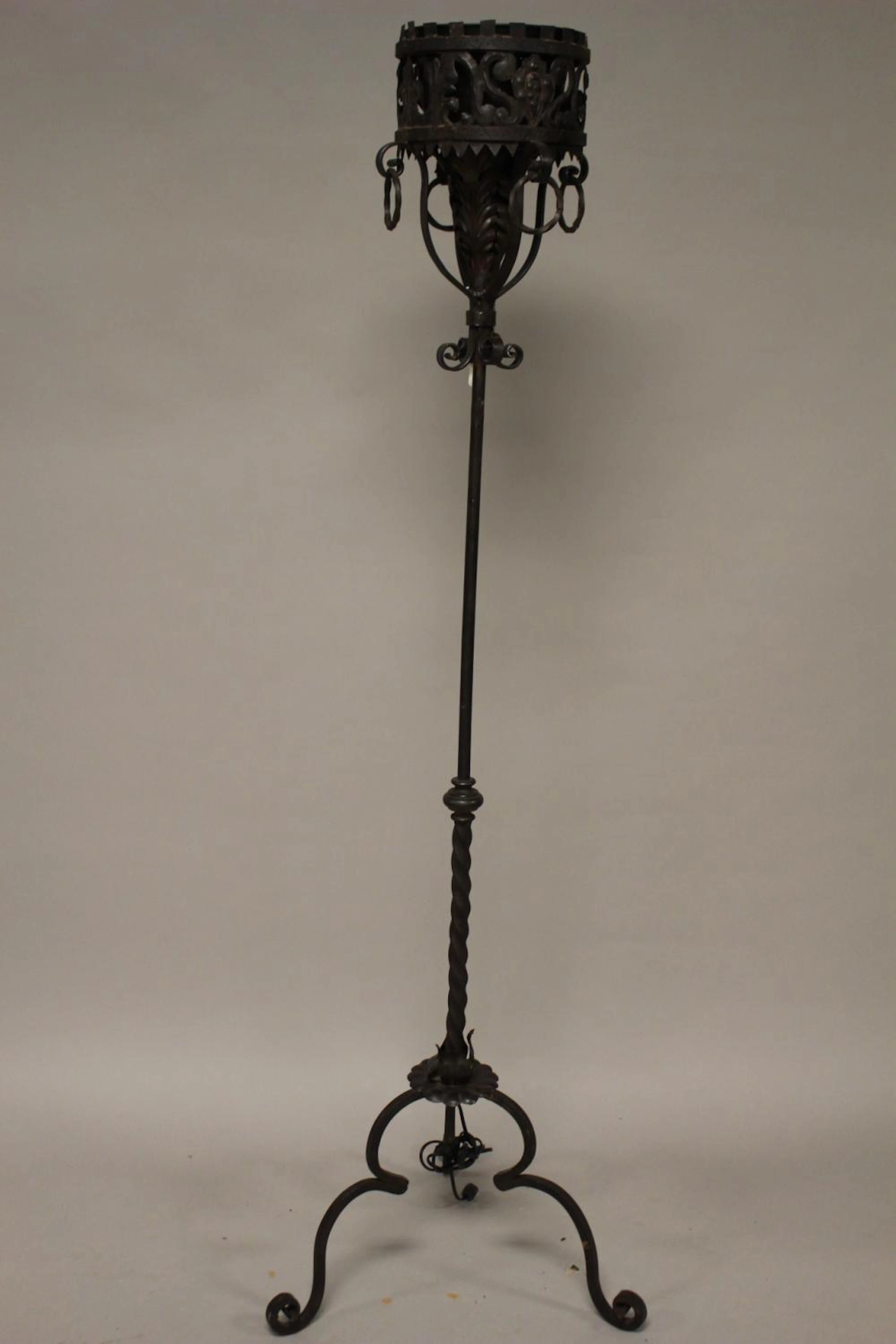 Wrought Iron Torchiere Floor Lamp