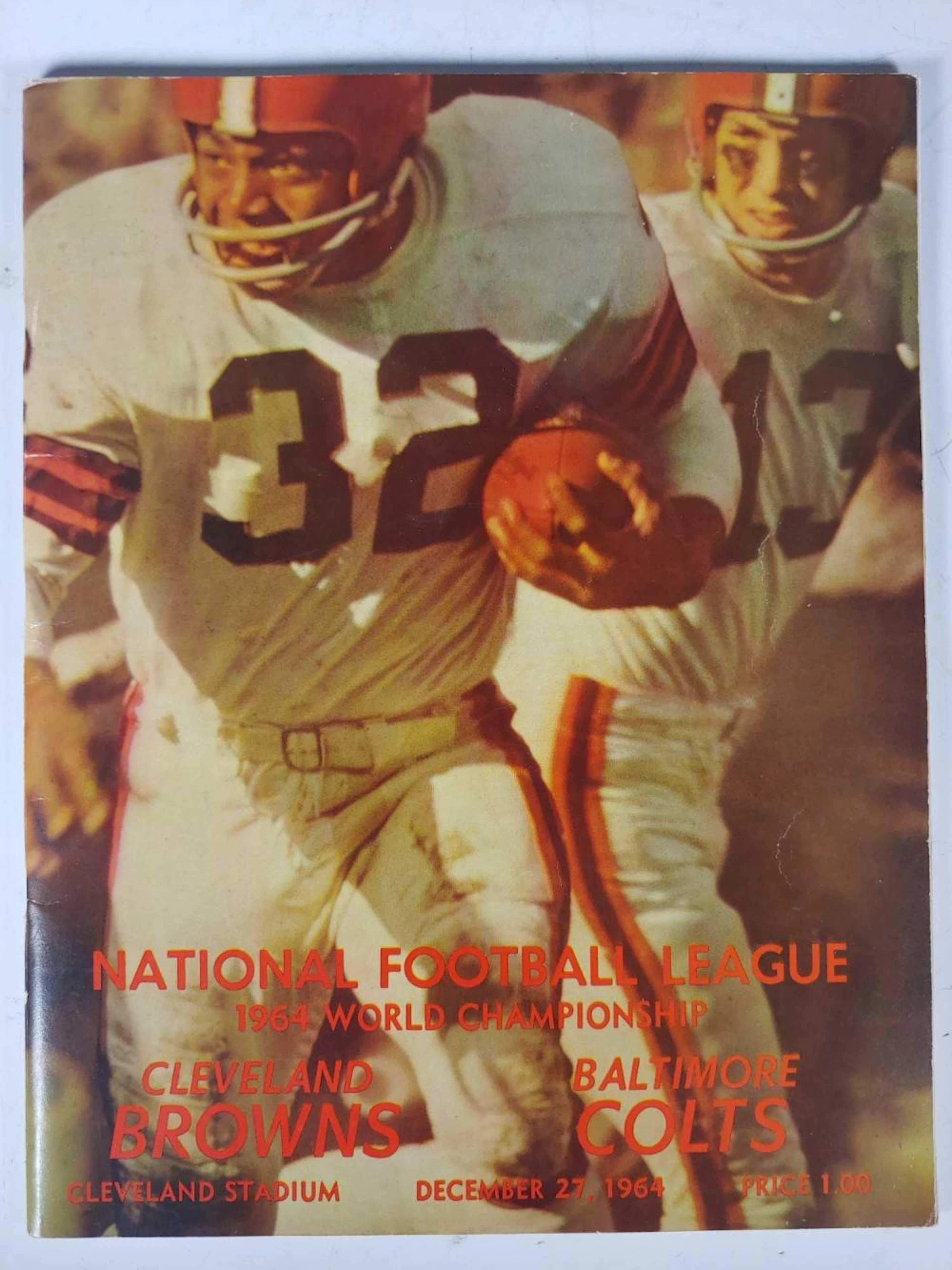 1964 NFL Championship Program Browns Colts
