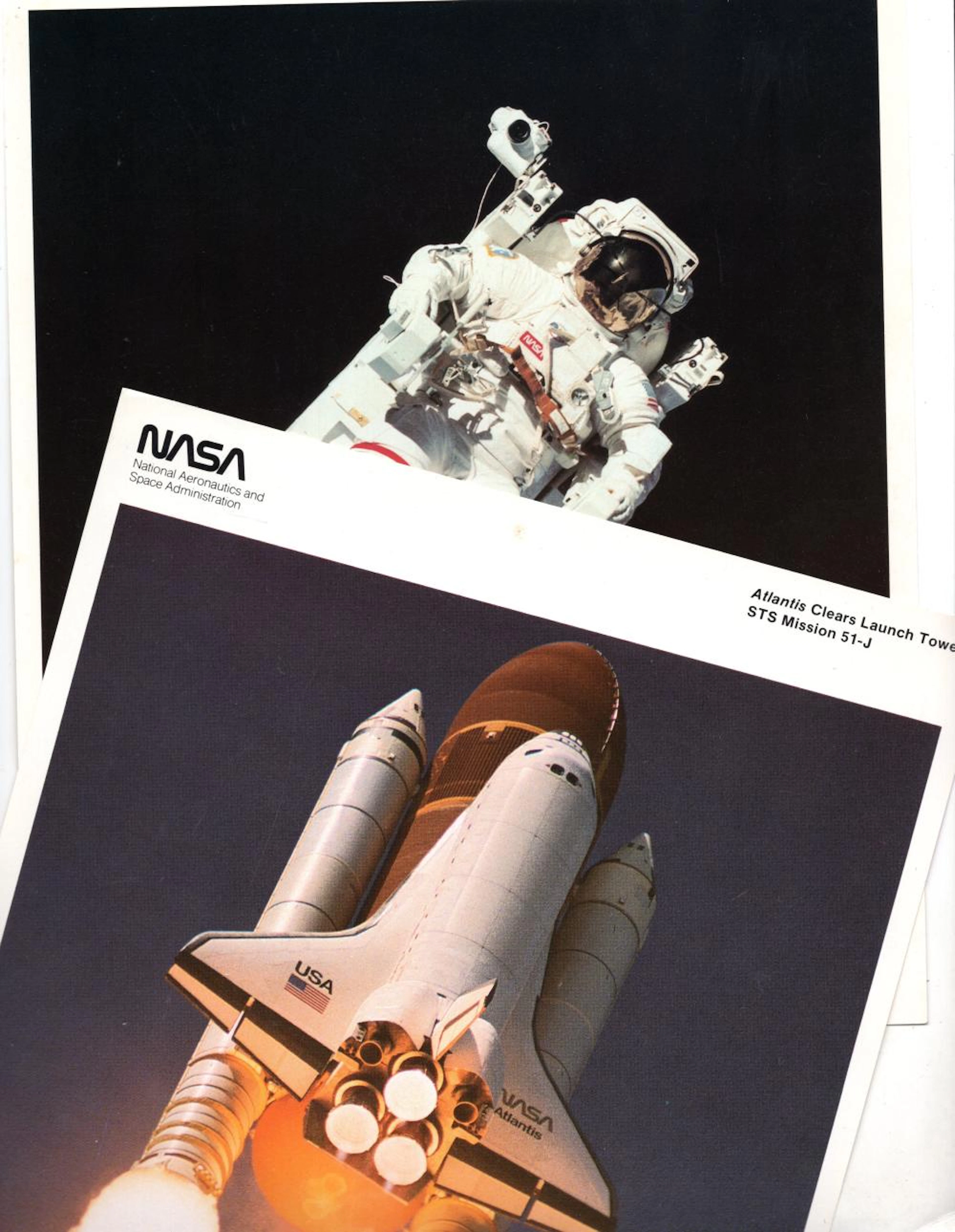 NASA photographs and patches