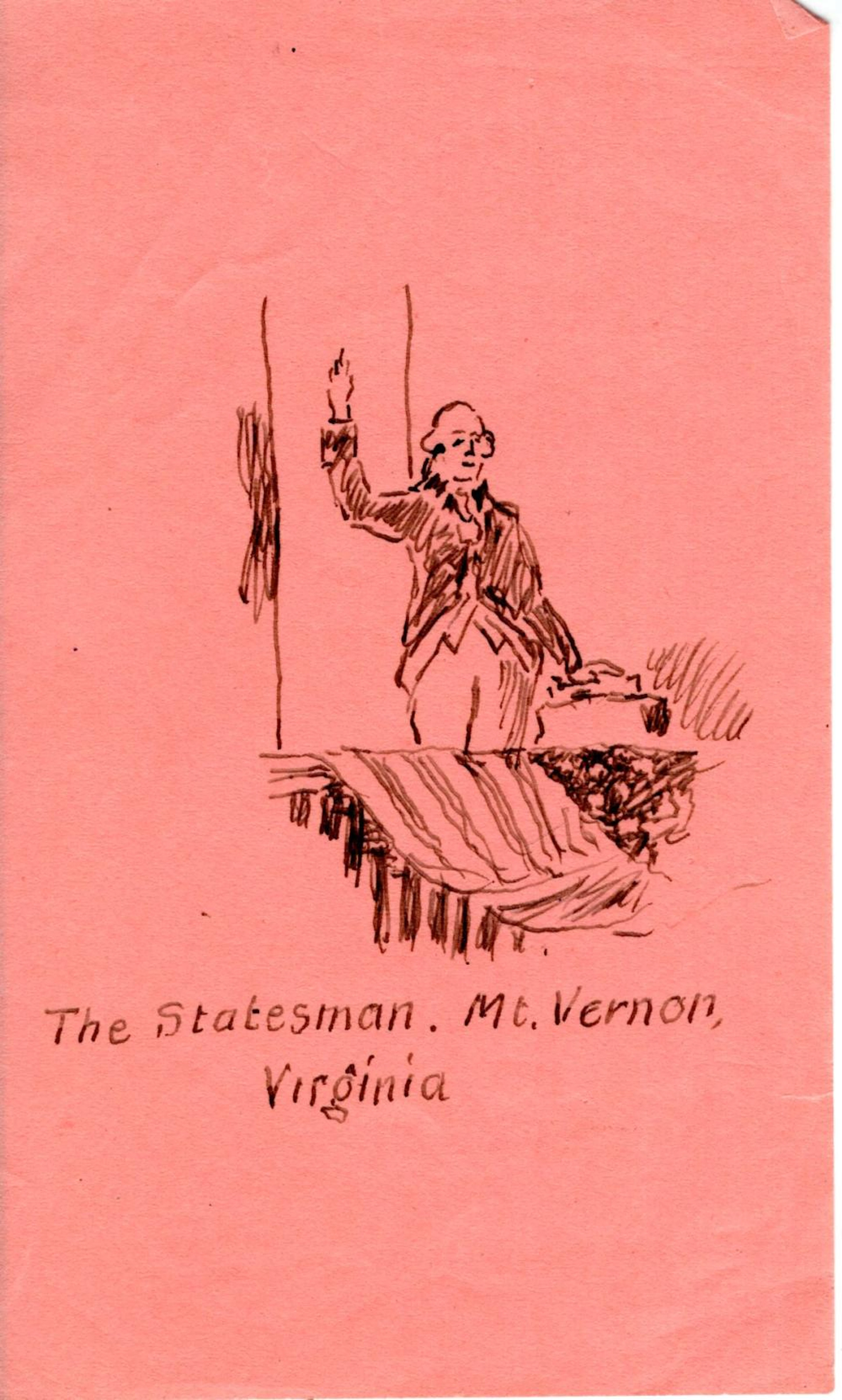 George Washington pen and ink, 1890s