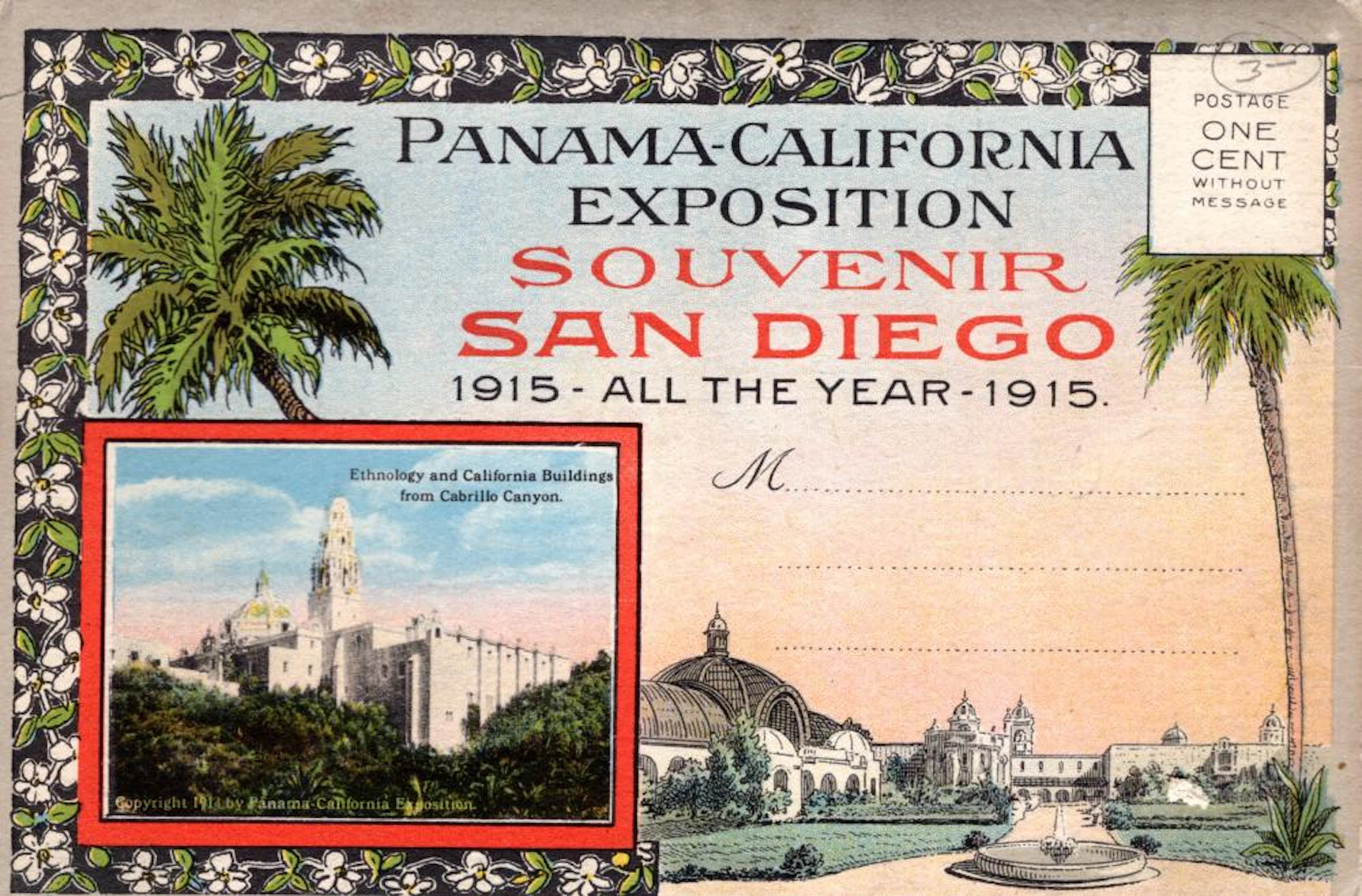 Panama-California Exposition Souvenir postcard