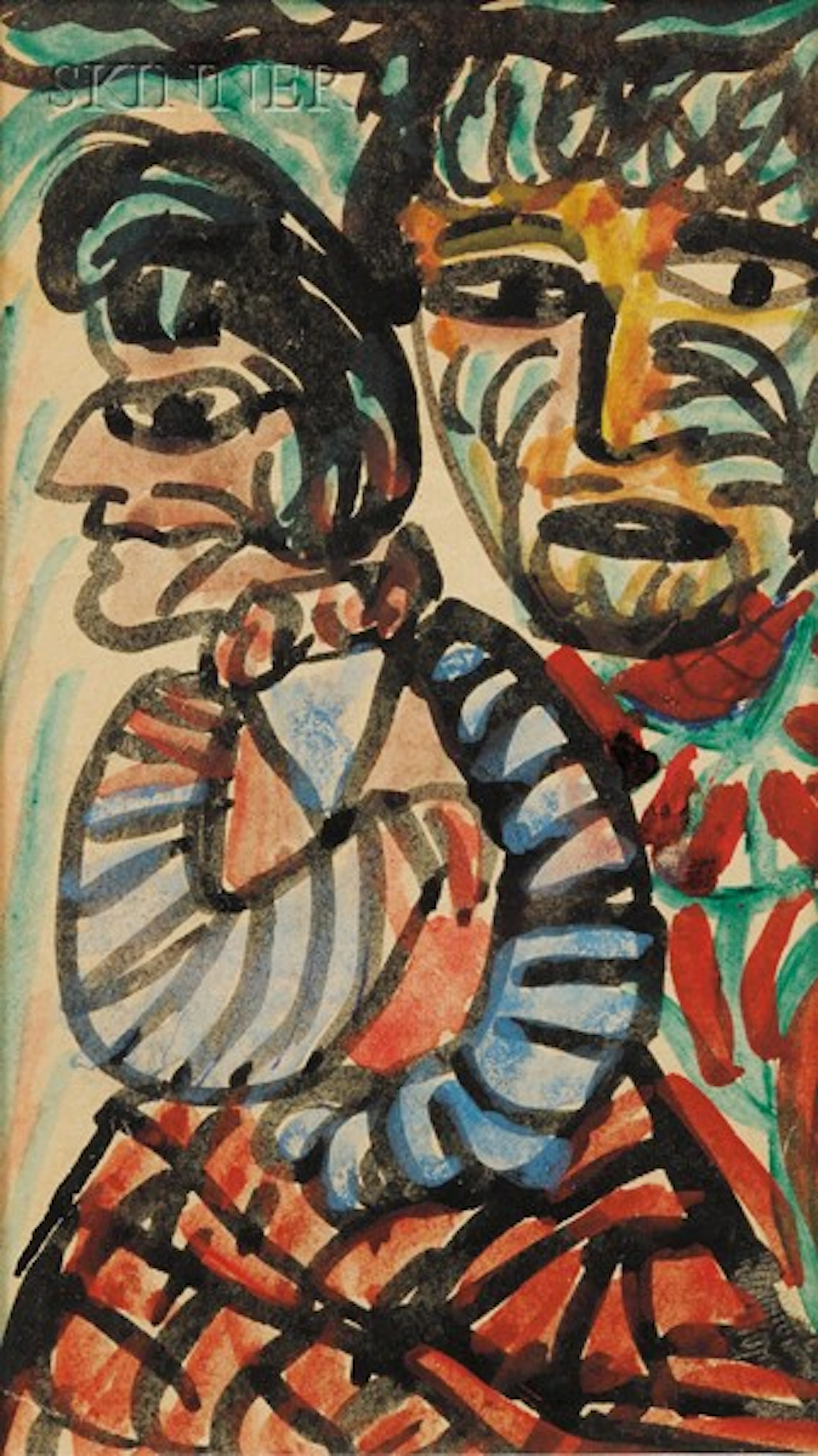 Portrait of a Woman and Man/A Double-sided Composition