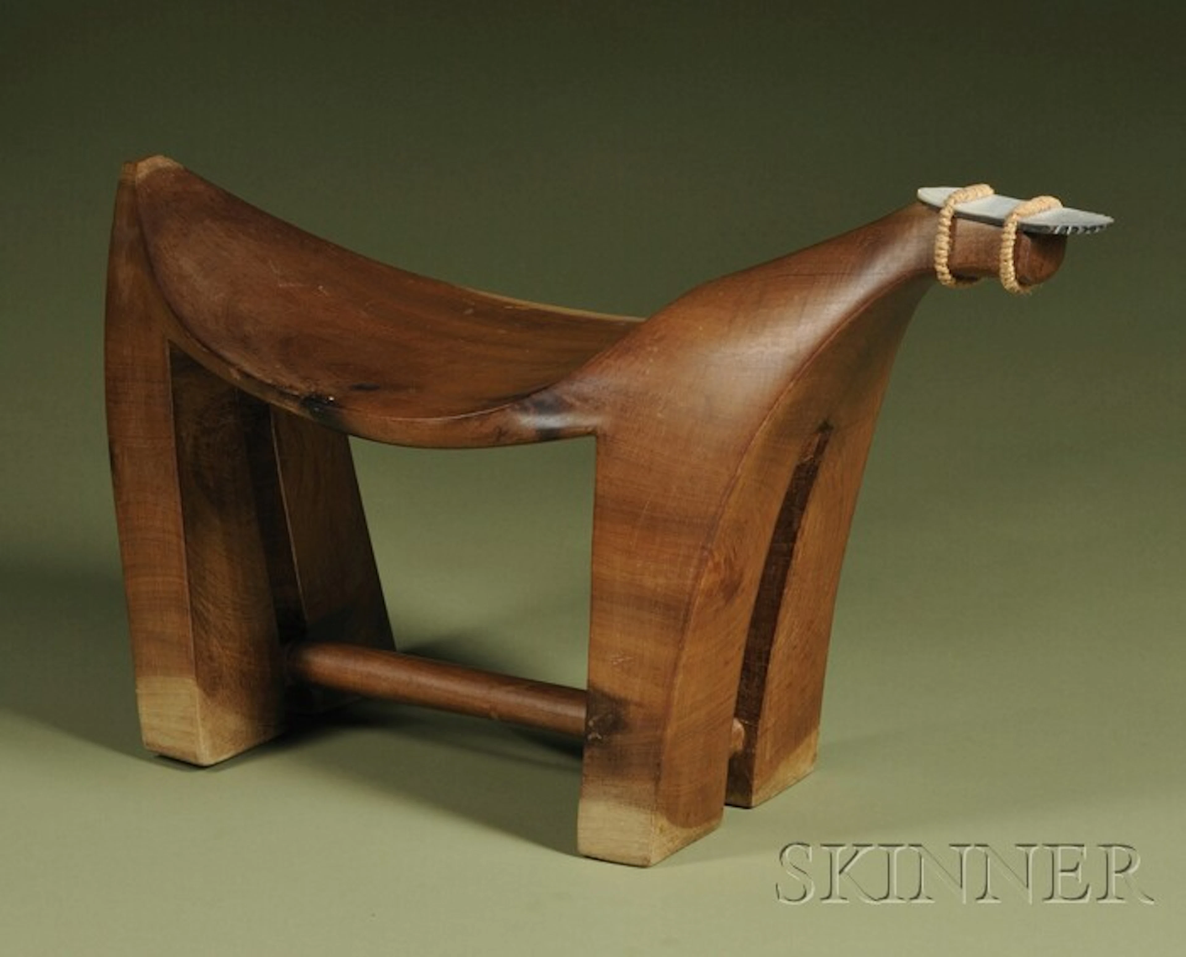 Micronesian Carved Wood Coconut Grating Stool