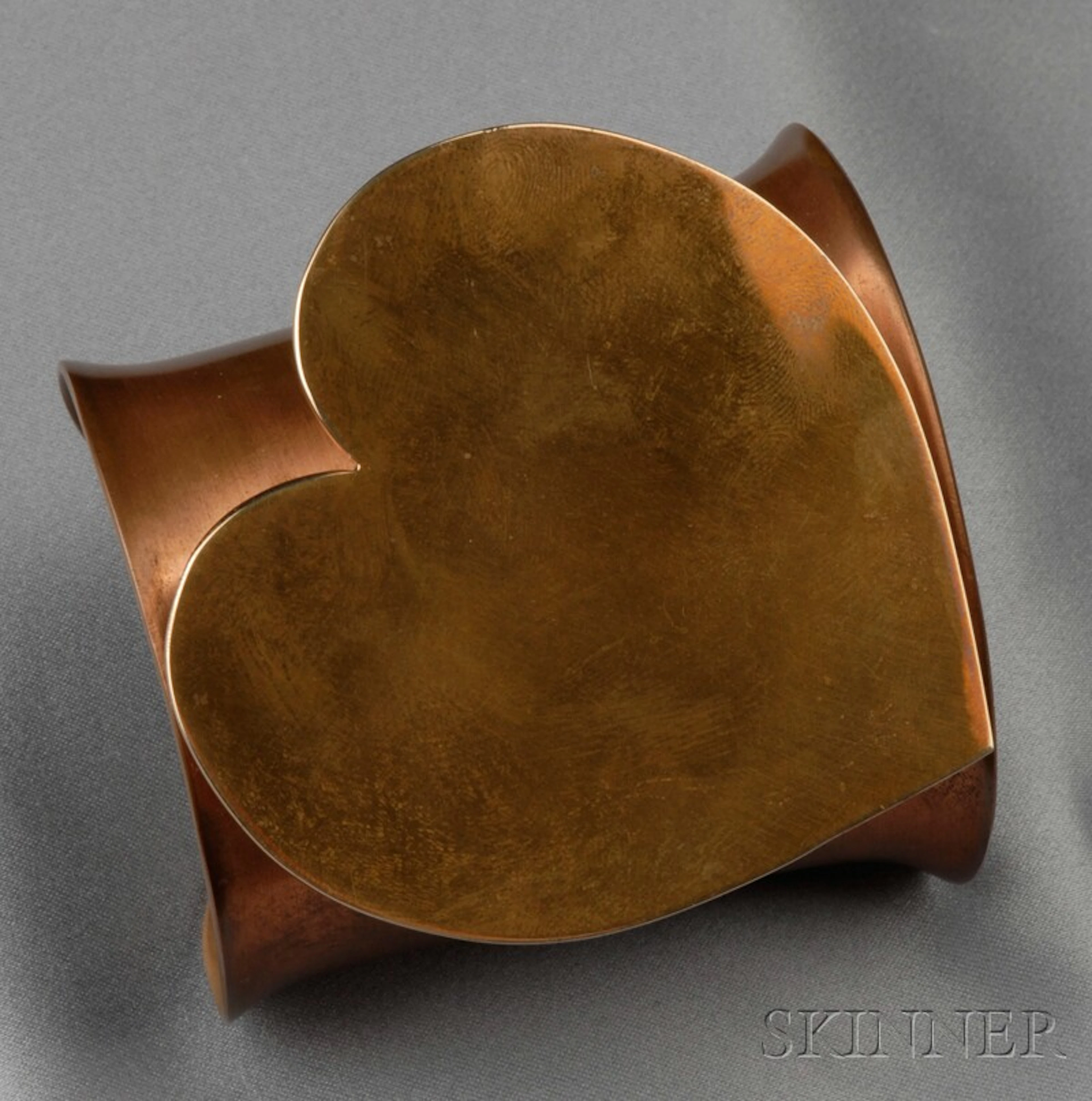 Large Copper and Bronze Cuff, Claire Falkenstein