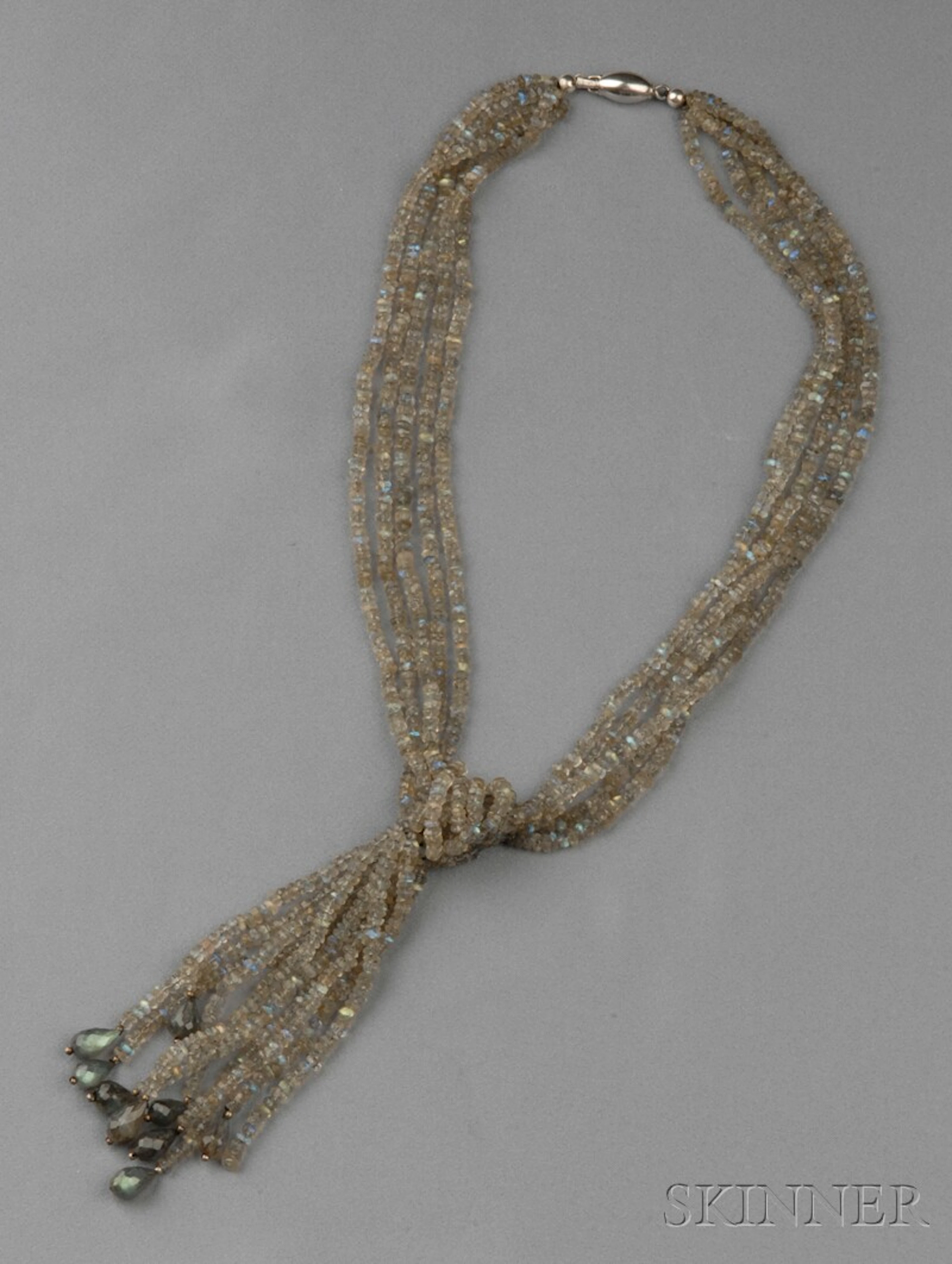 Labradorite Bead Lariat