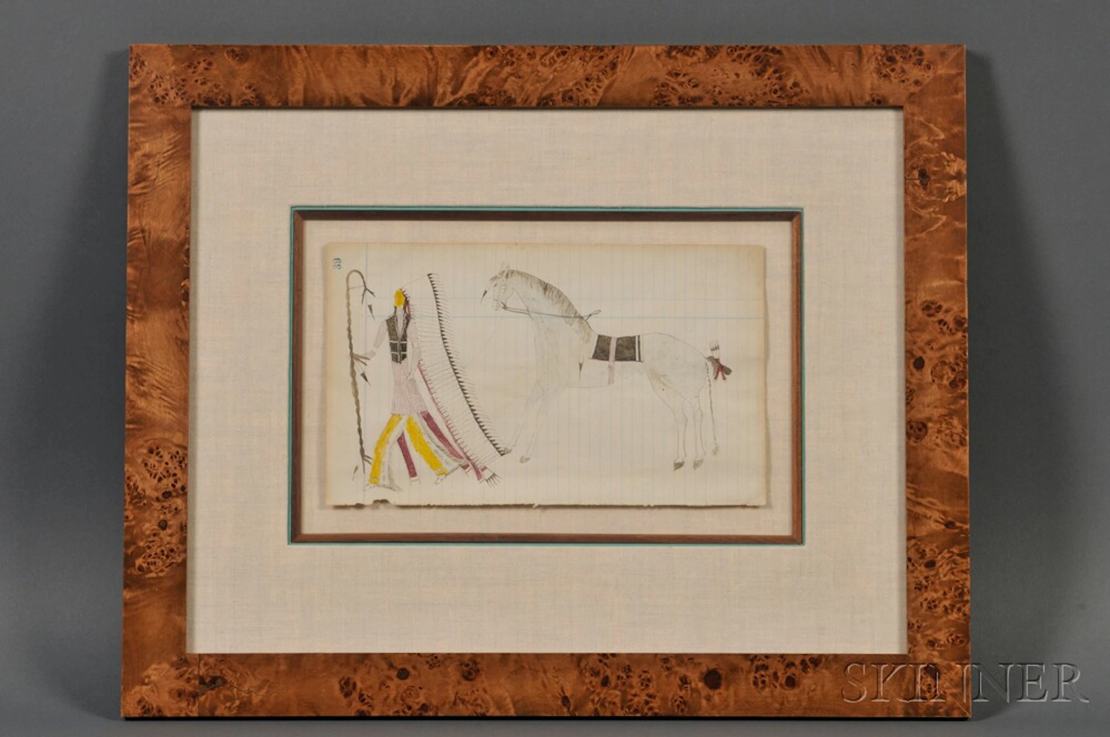 Southern Cheyenne Ledger Drawing