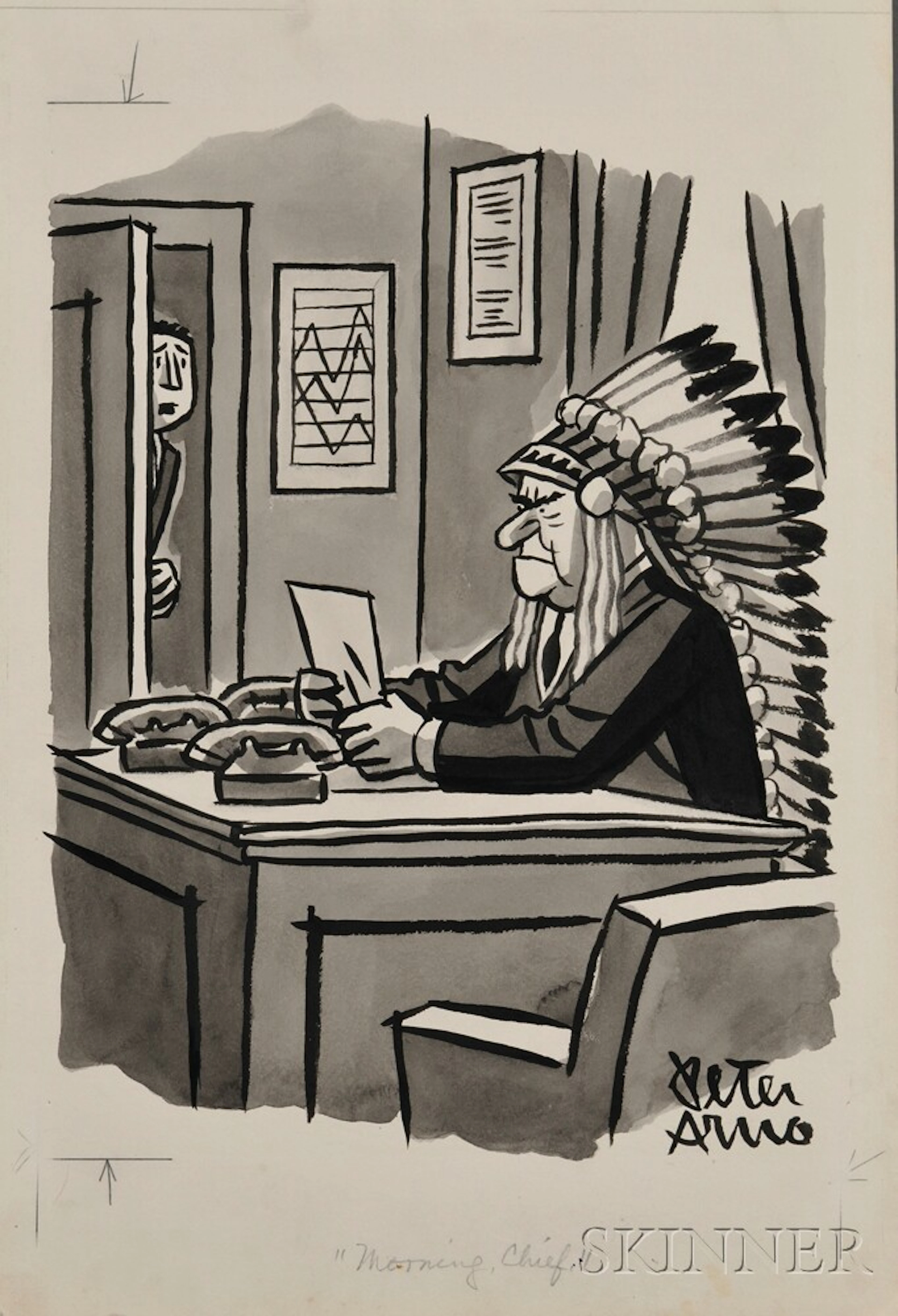 Original Artwork, 1965, Morning Chief