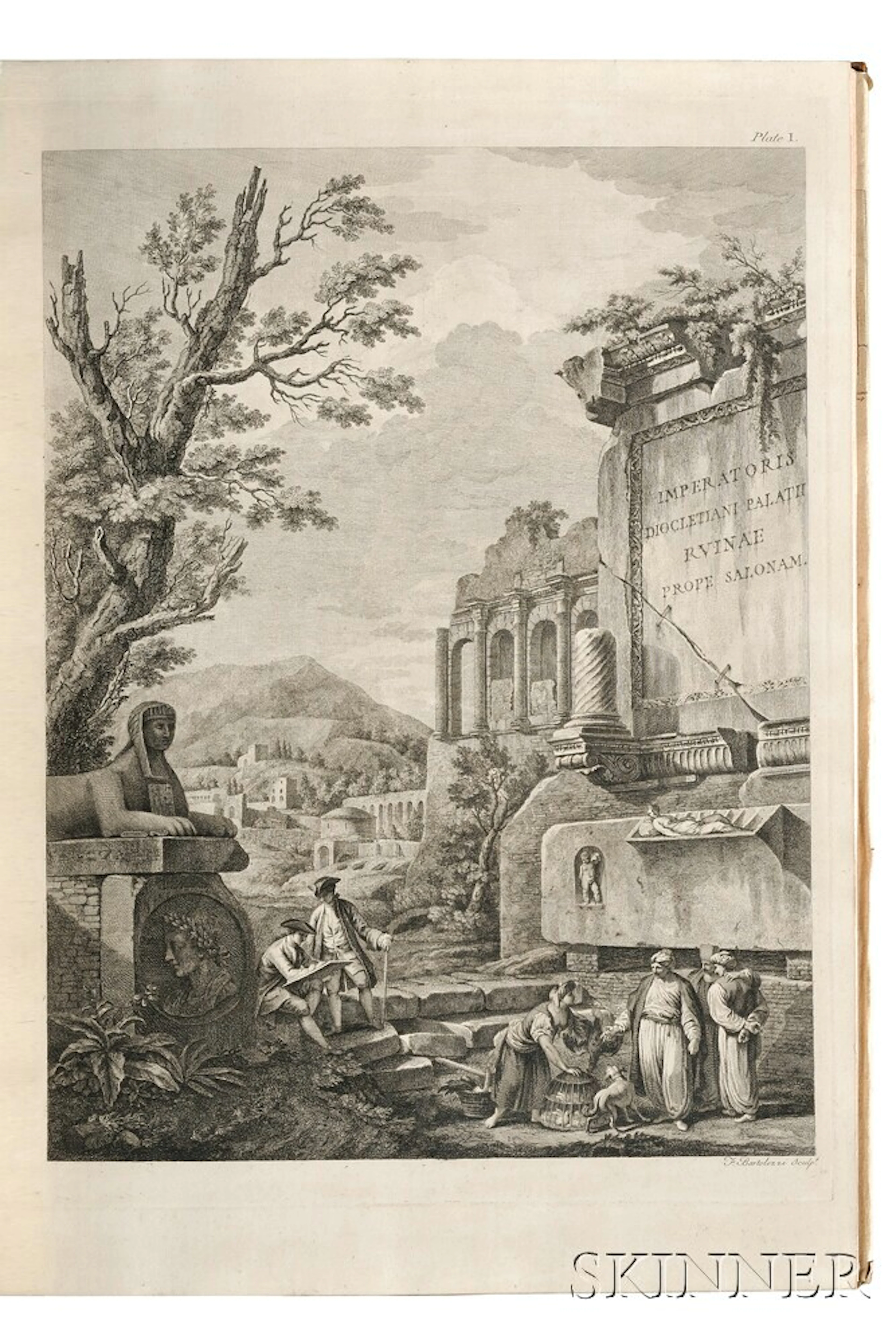 Ruins of the Diocletian Palace at Spalatro in Dalmatia