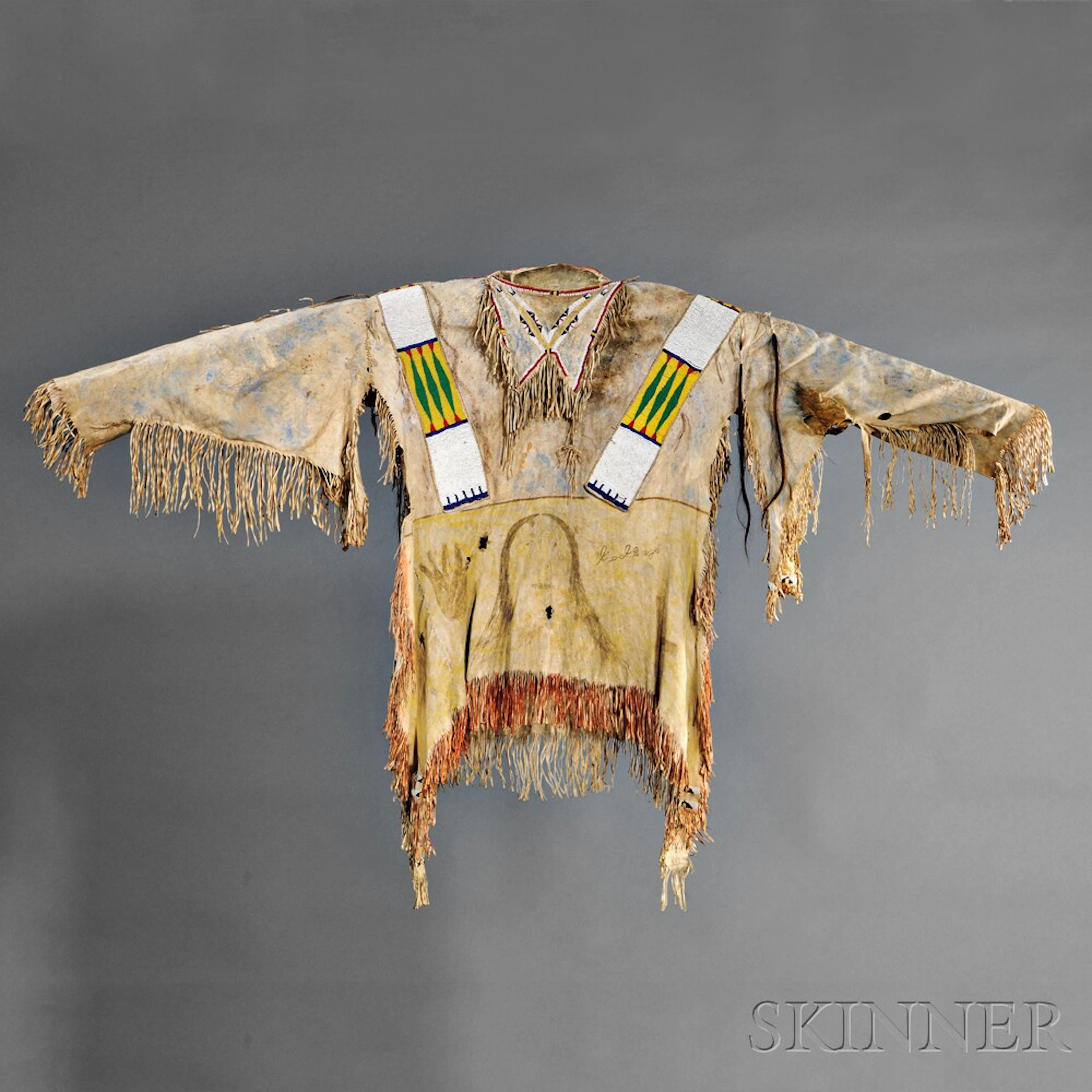 Central Plains Beaded Hide Man's Shirt