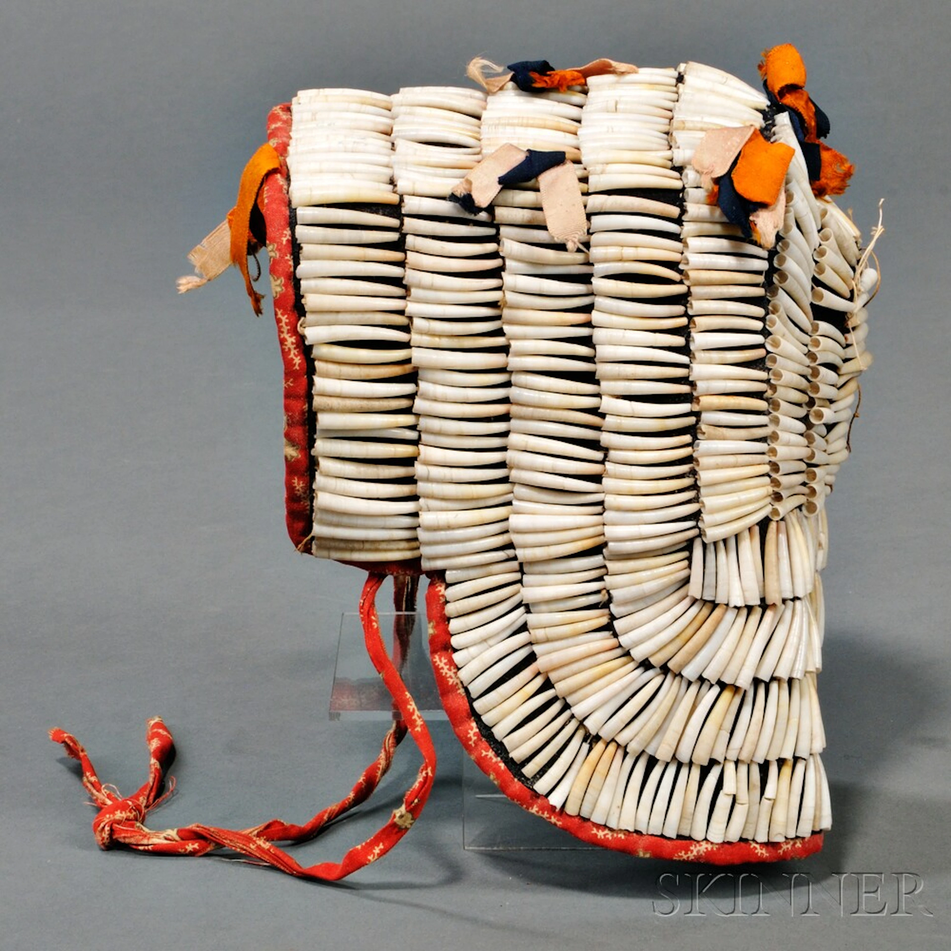 Lakota Dentalium Shell Baby Bonnet