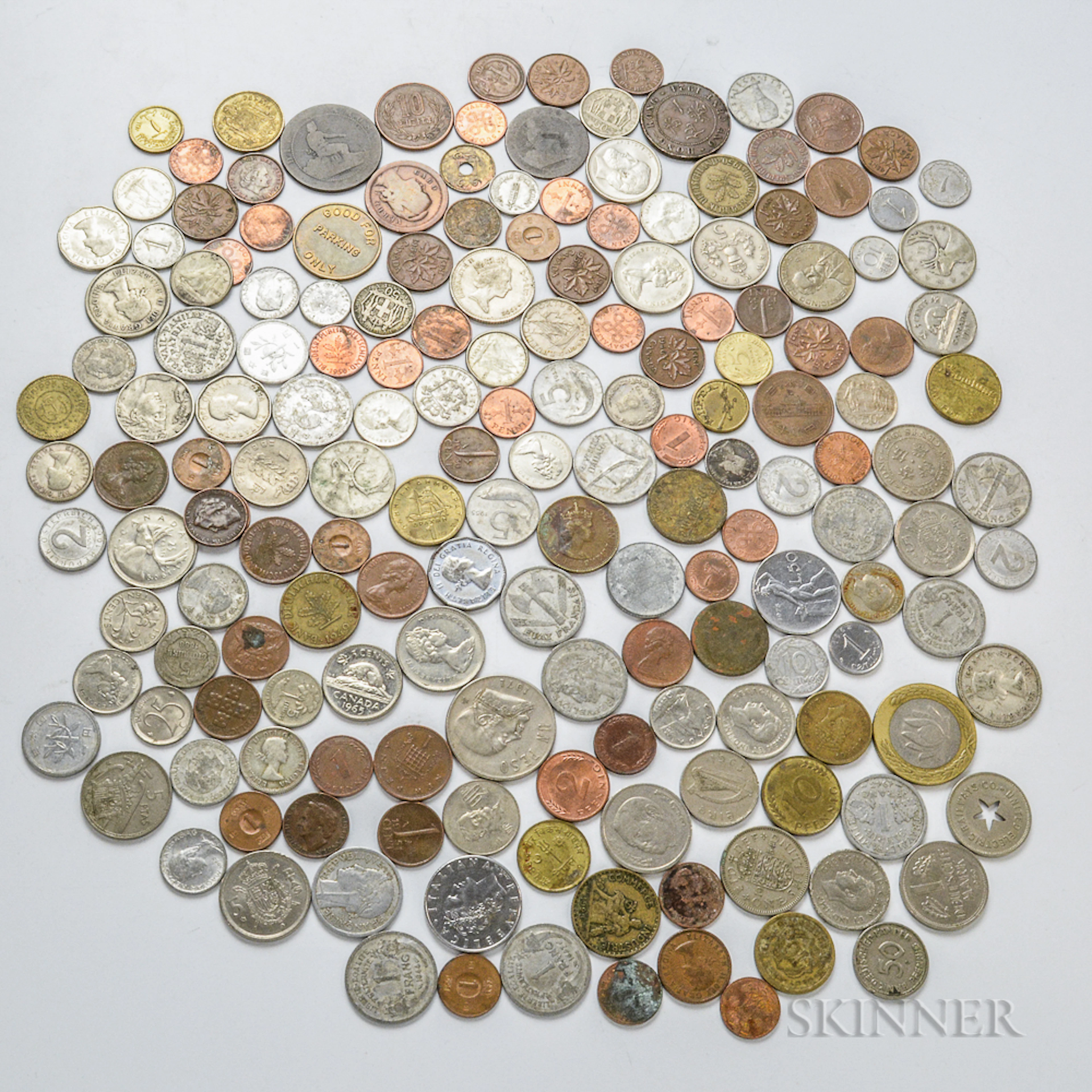 Small Group of Mostly Modern Foreign Coins