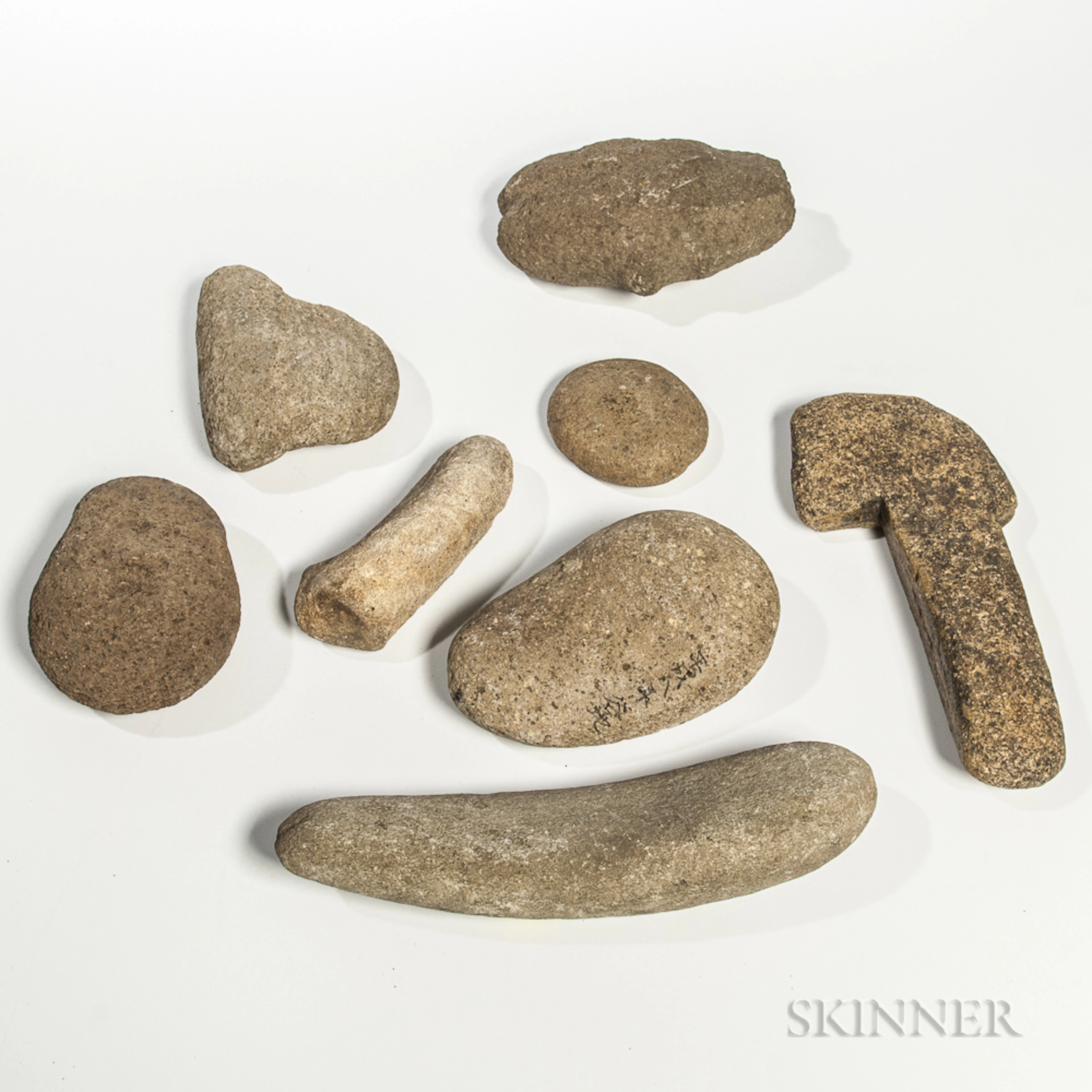 Eight Japanese Stone Axes