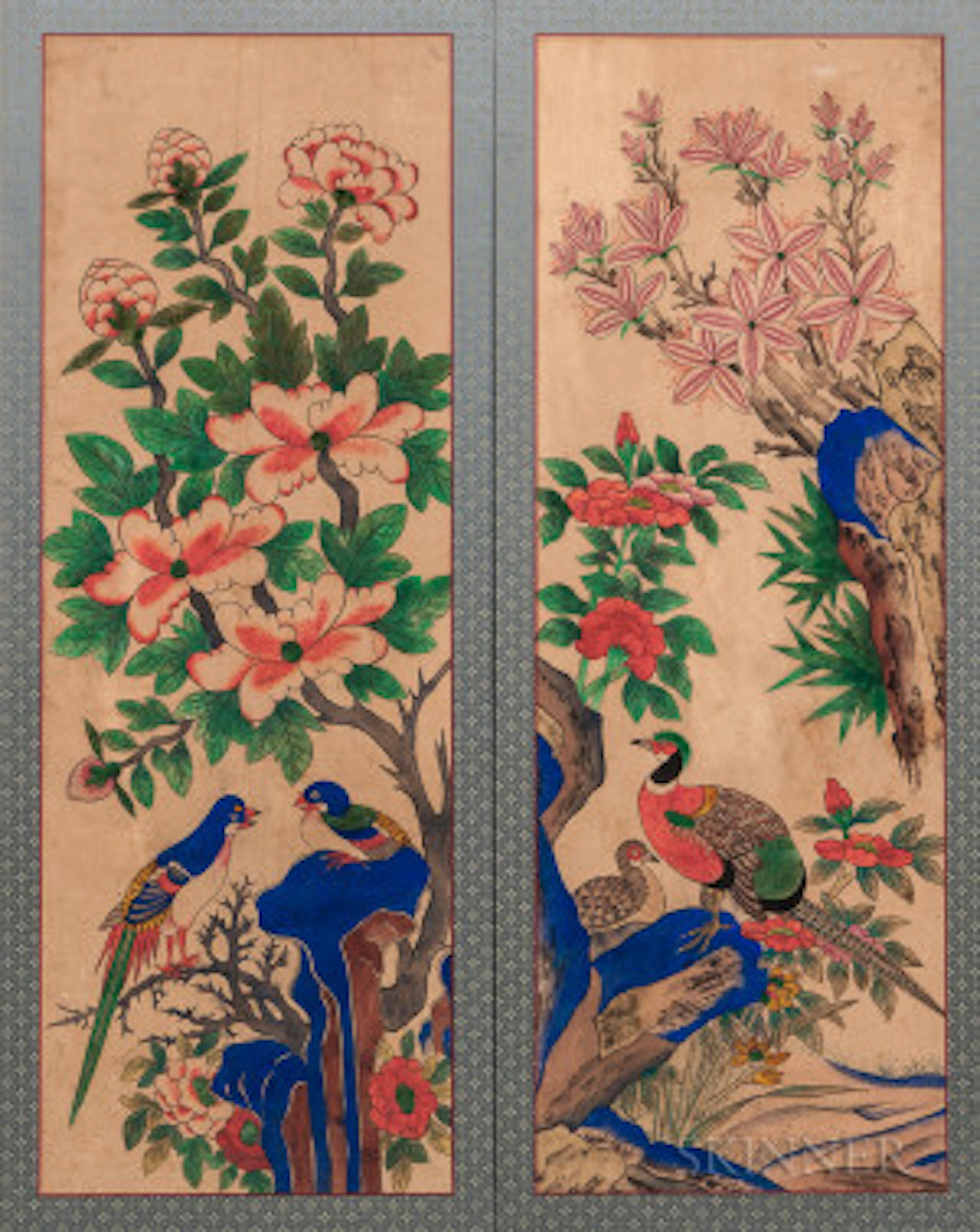 Two Minhwa Panel Paintings