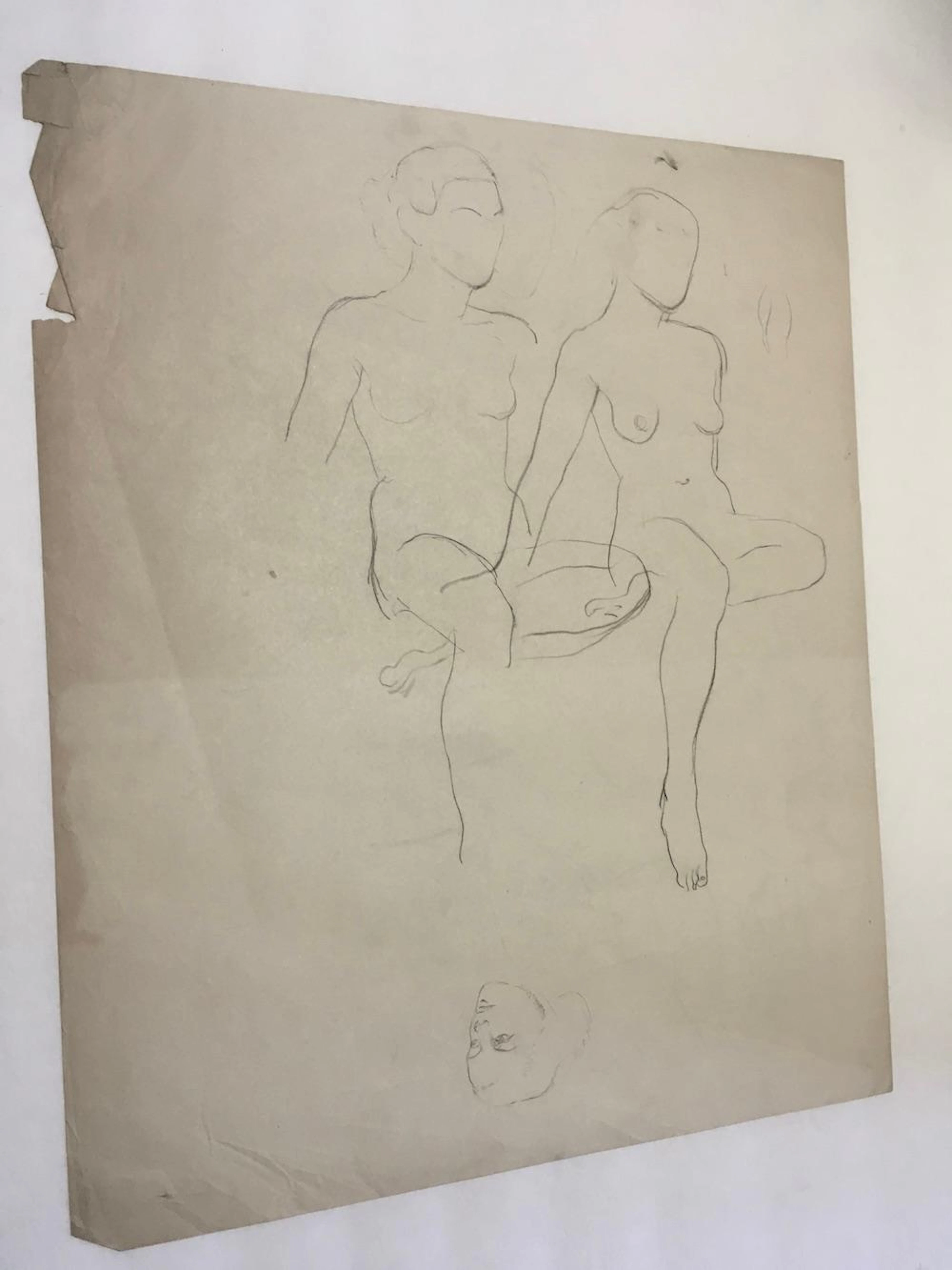William Baziotes Drawing - Female Nudes