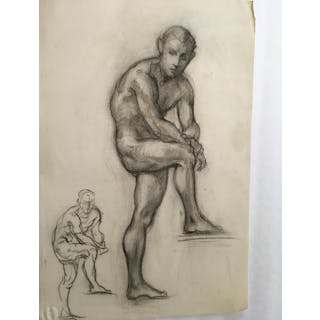 HENRY HELPRIN (1894-1979) Male Nude