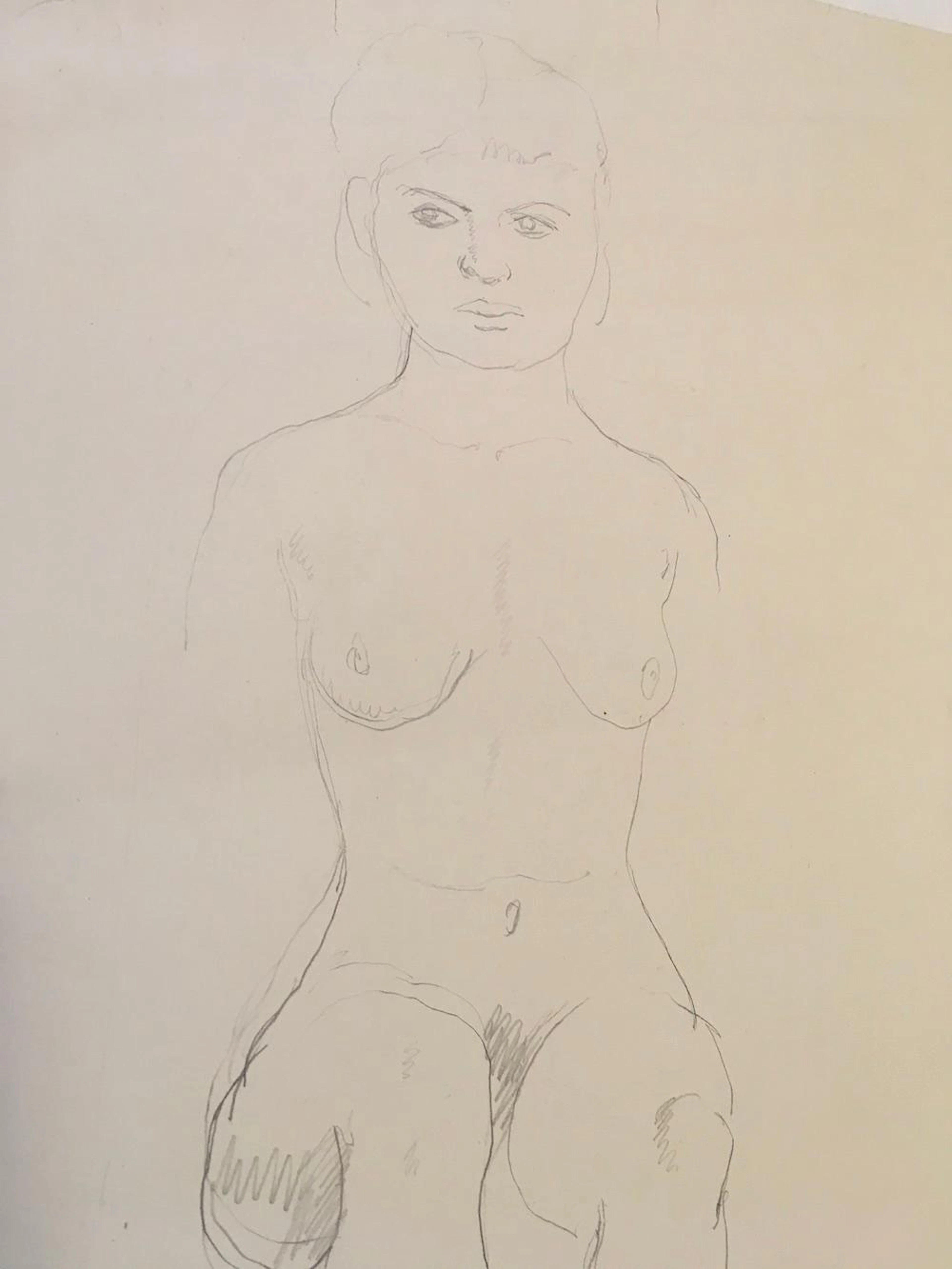 William Baziotes Drawing - Female Nude