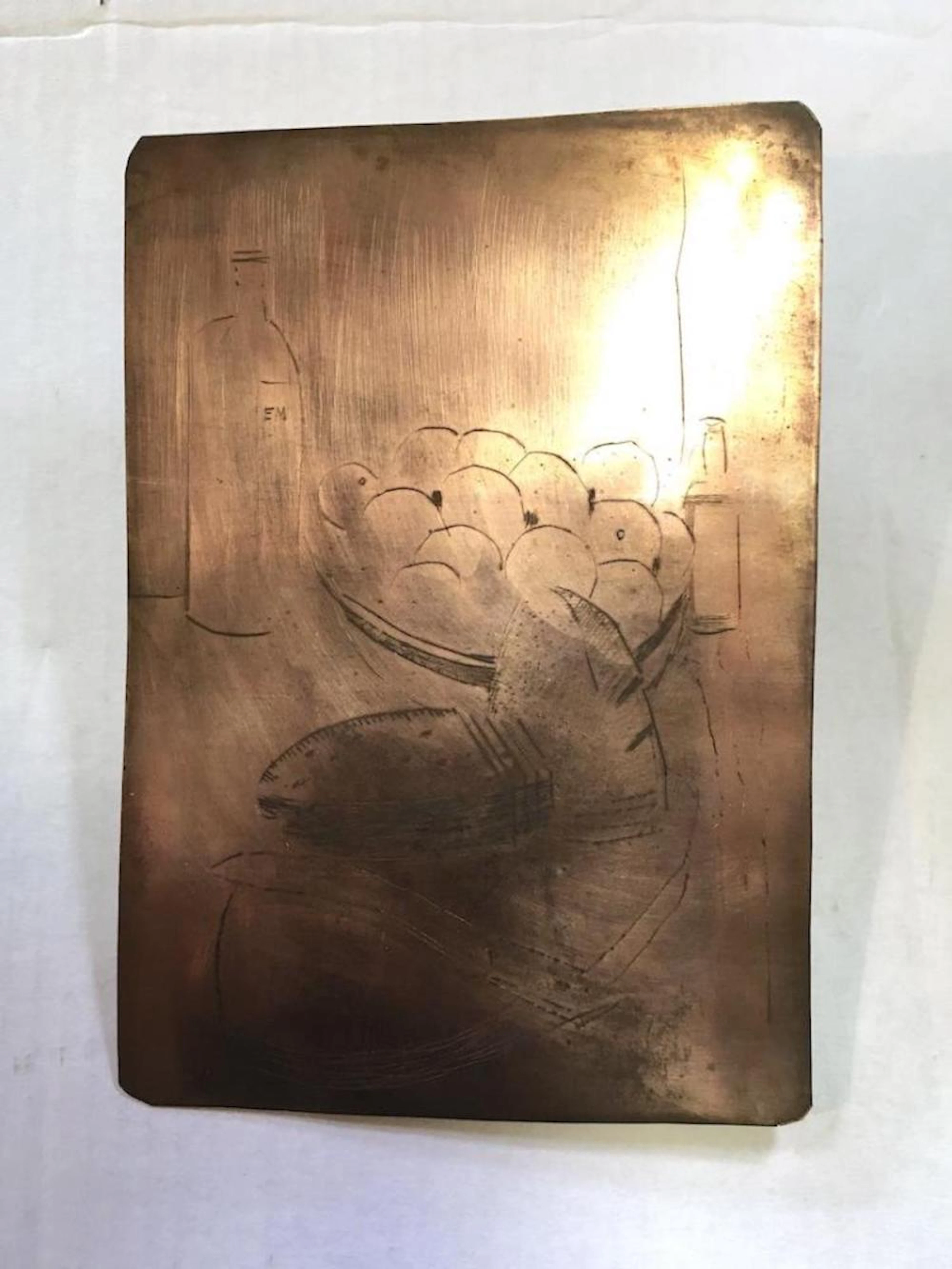 ORIGINAL ETCHING PLATE by Walt Kuhn - RARE!!!!!