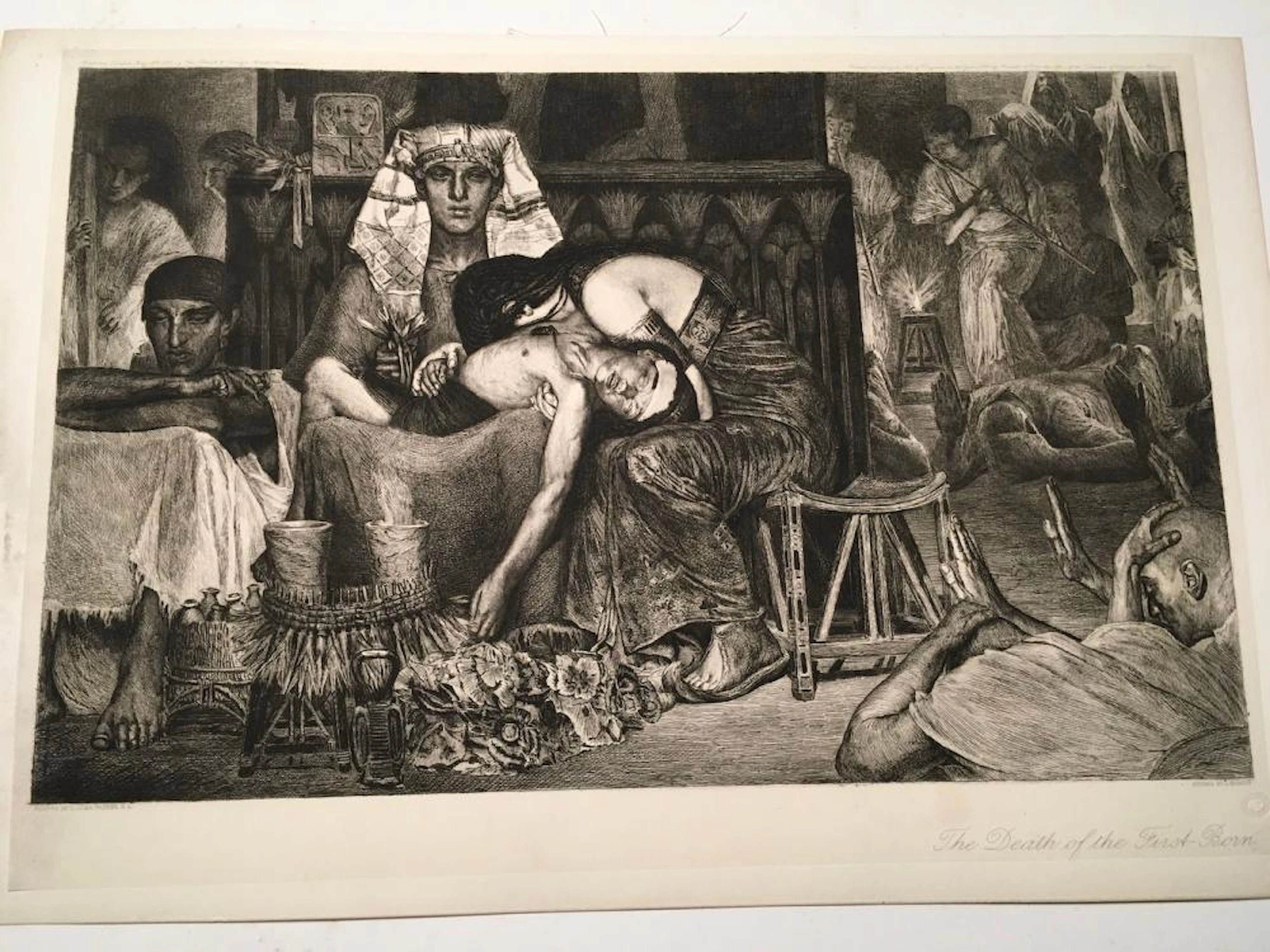 THE DEATH OF THE FIRST BORN etching