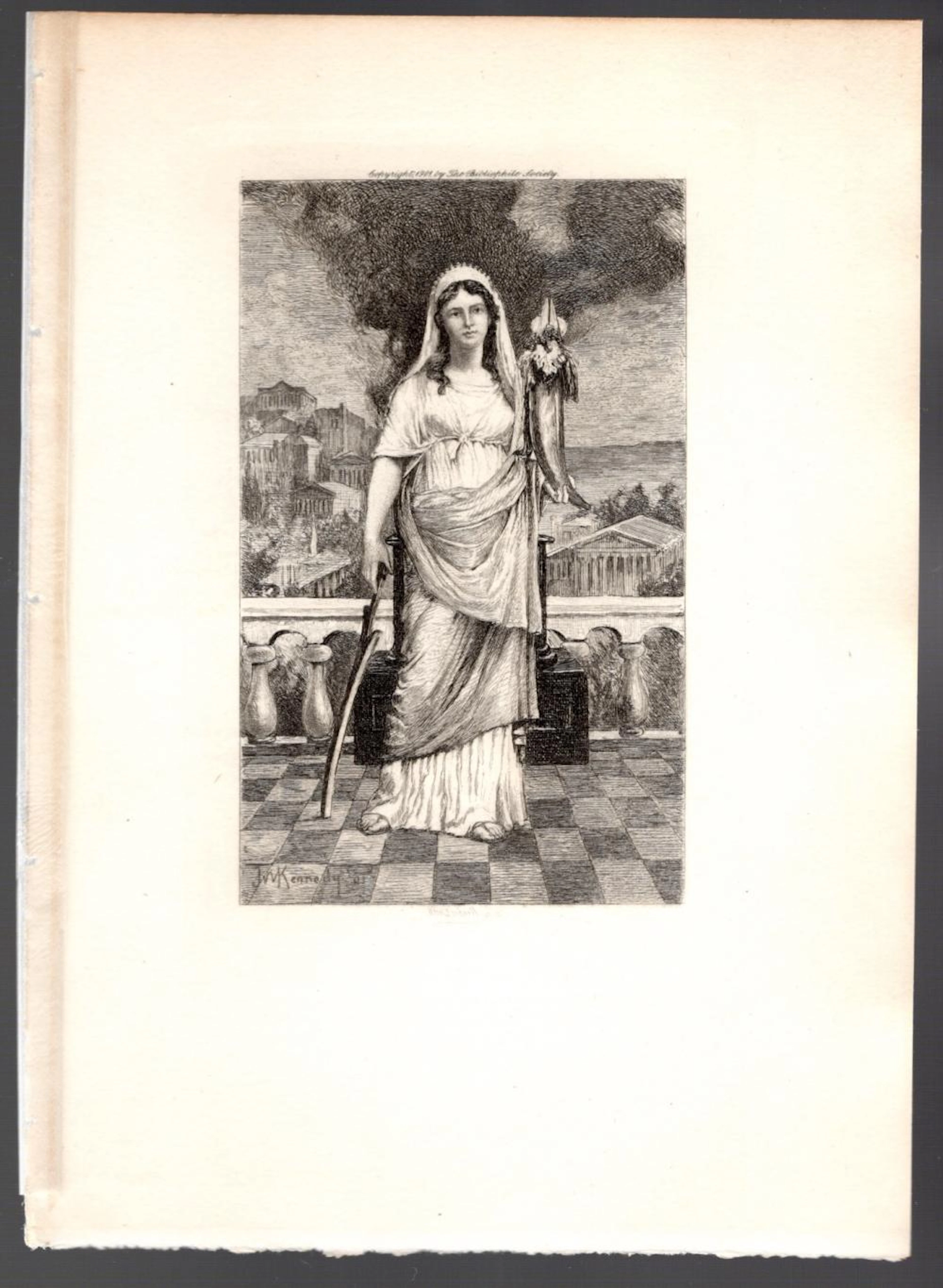 W.H.W. Bicknell (1860-1947) Etching 1901