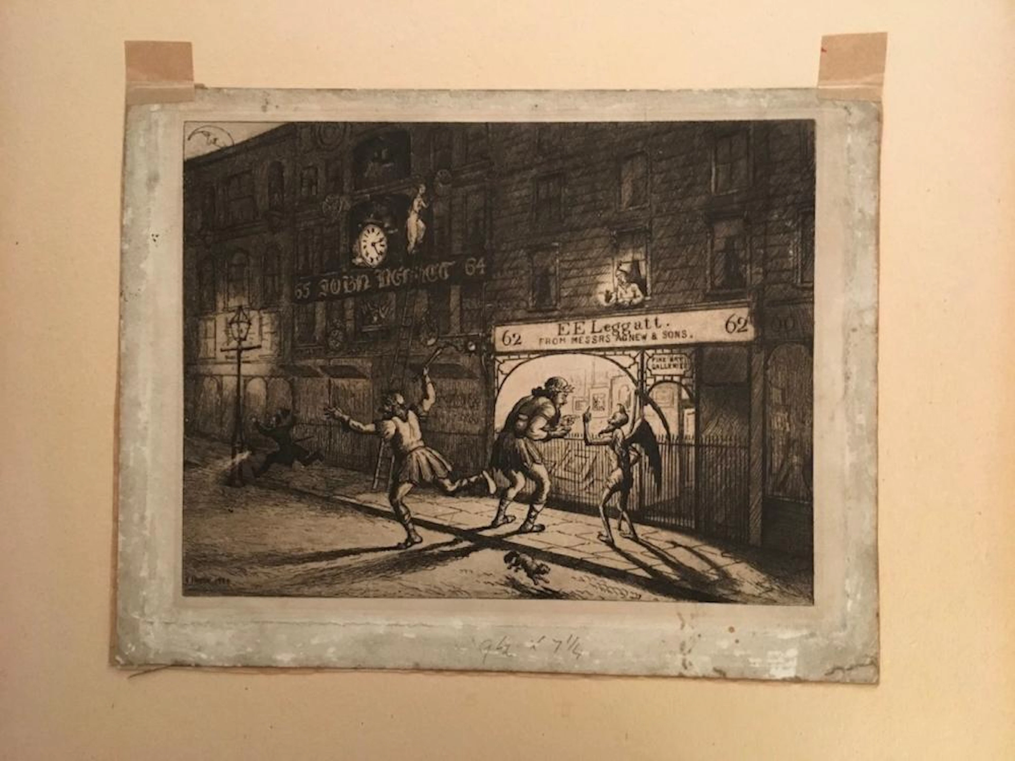 Frank Paton (1855-1909) etching