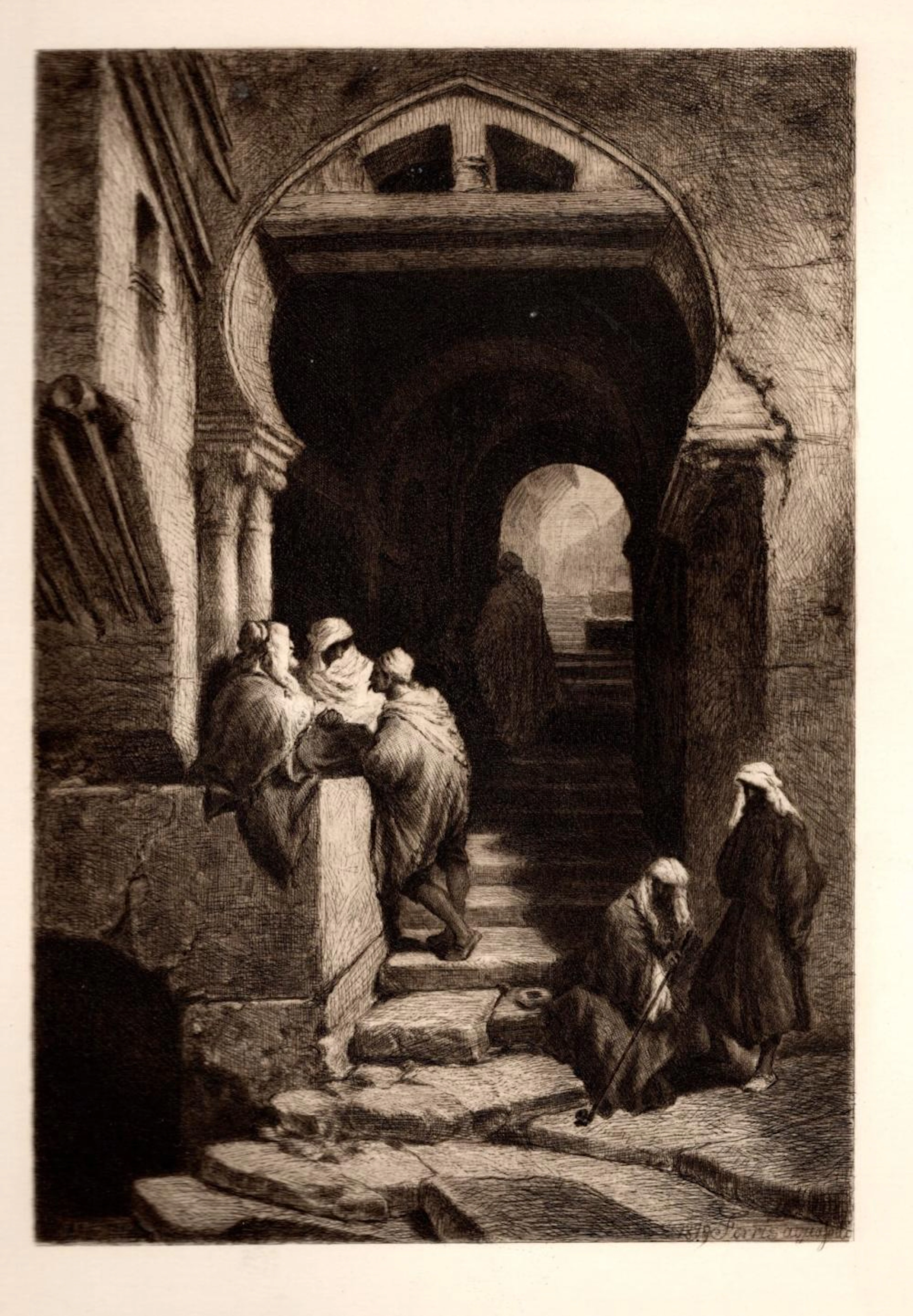 Stephen James Ferris (1835-1915) etching