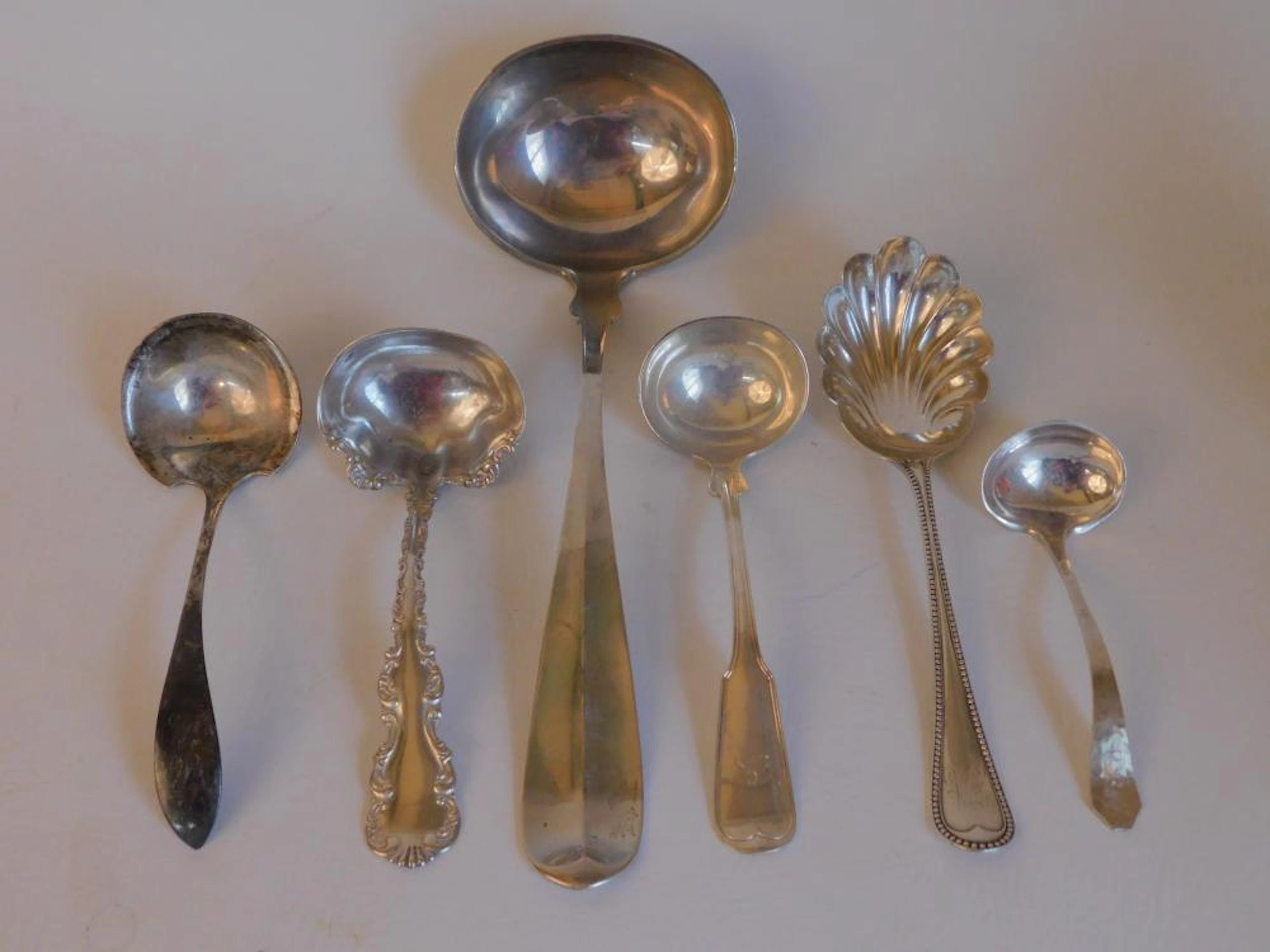 LOT STERLING LADLES ETC