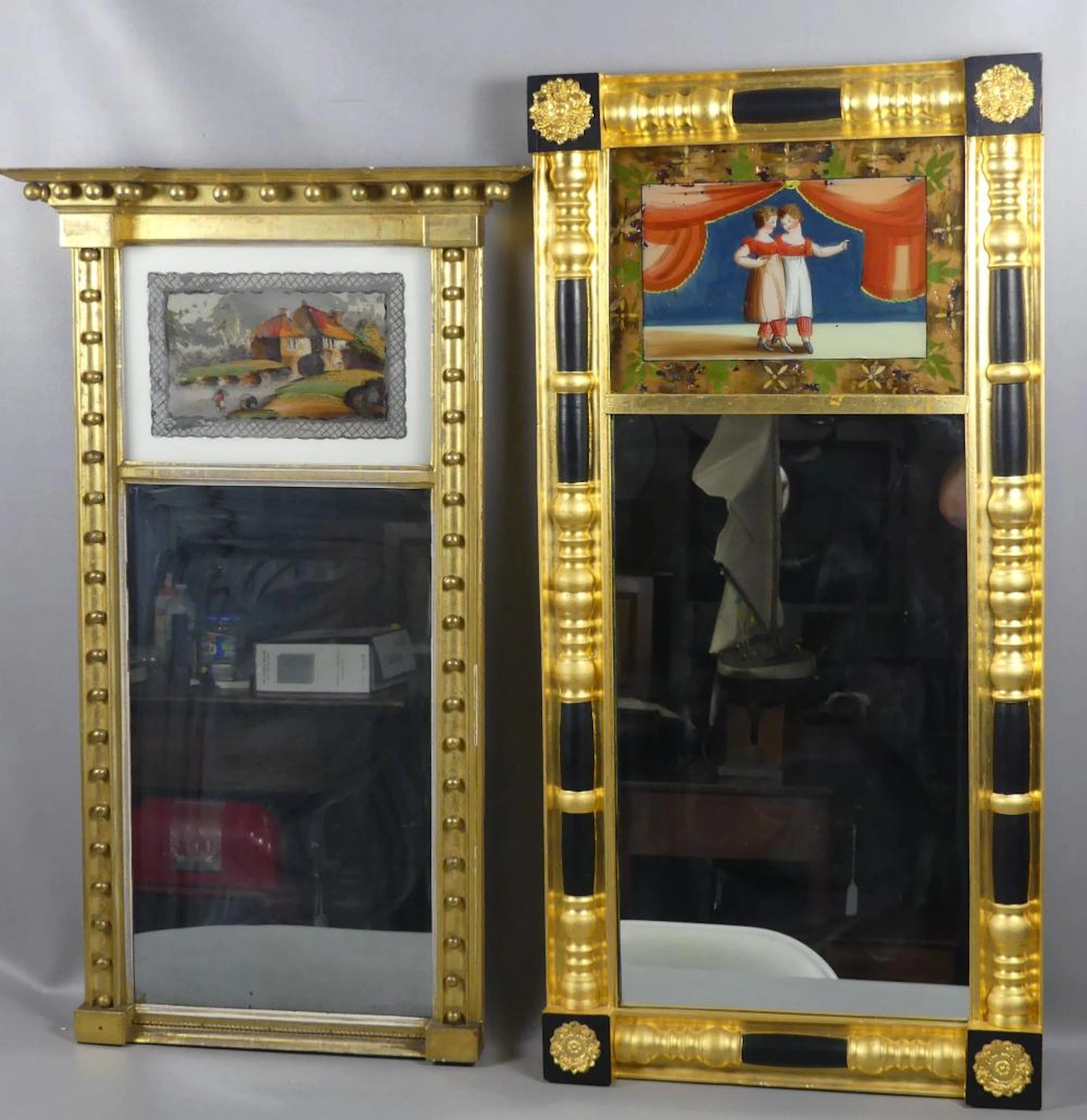 2 ANTIQUE MIRRORS