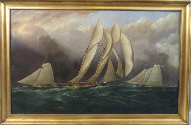 JAMES E. BUTTERSWORTH YACHT RACE PAINTING #1