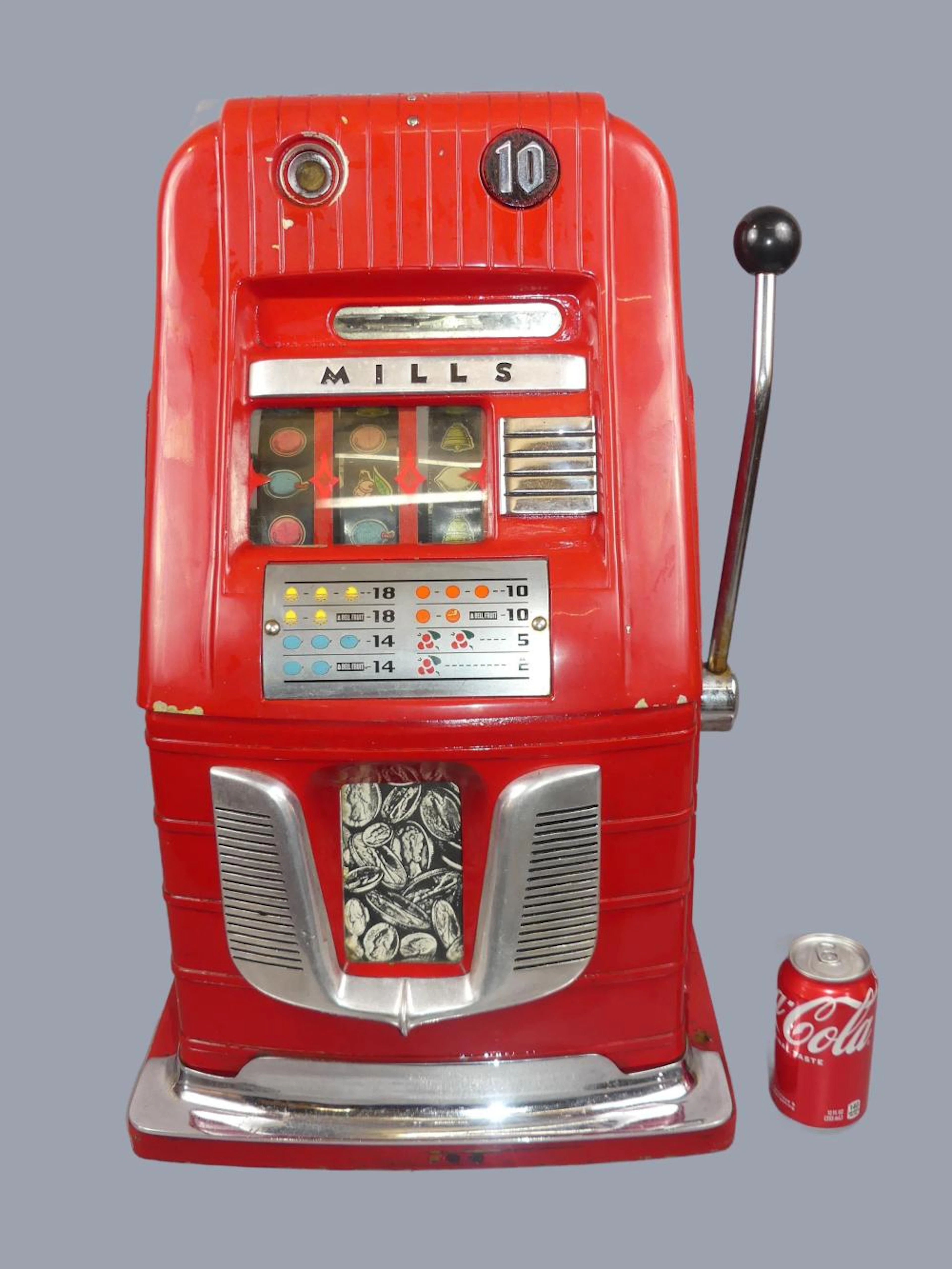 ART DECO MILLS 10c SLOT MACHINE