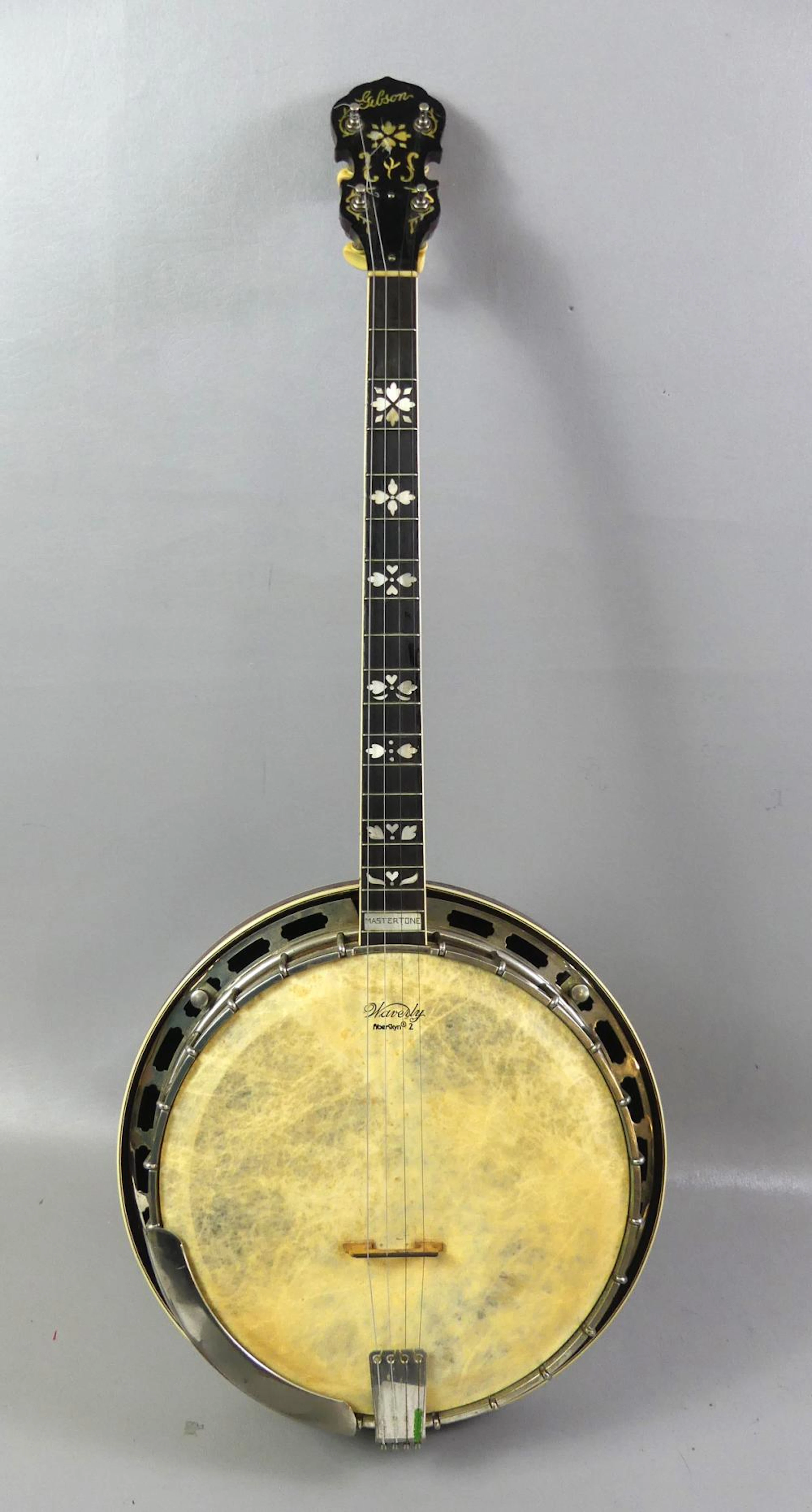 1929 GIBSON MASTERTONE TB-4 BANJO - HEARTS & FLOWERS