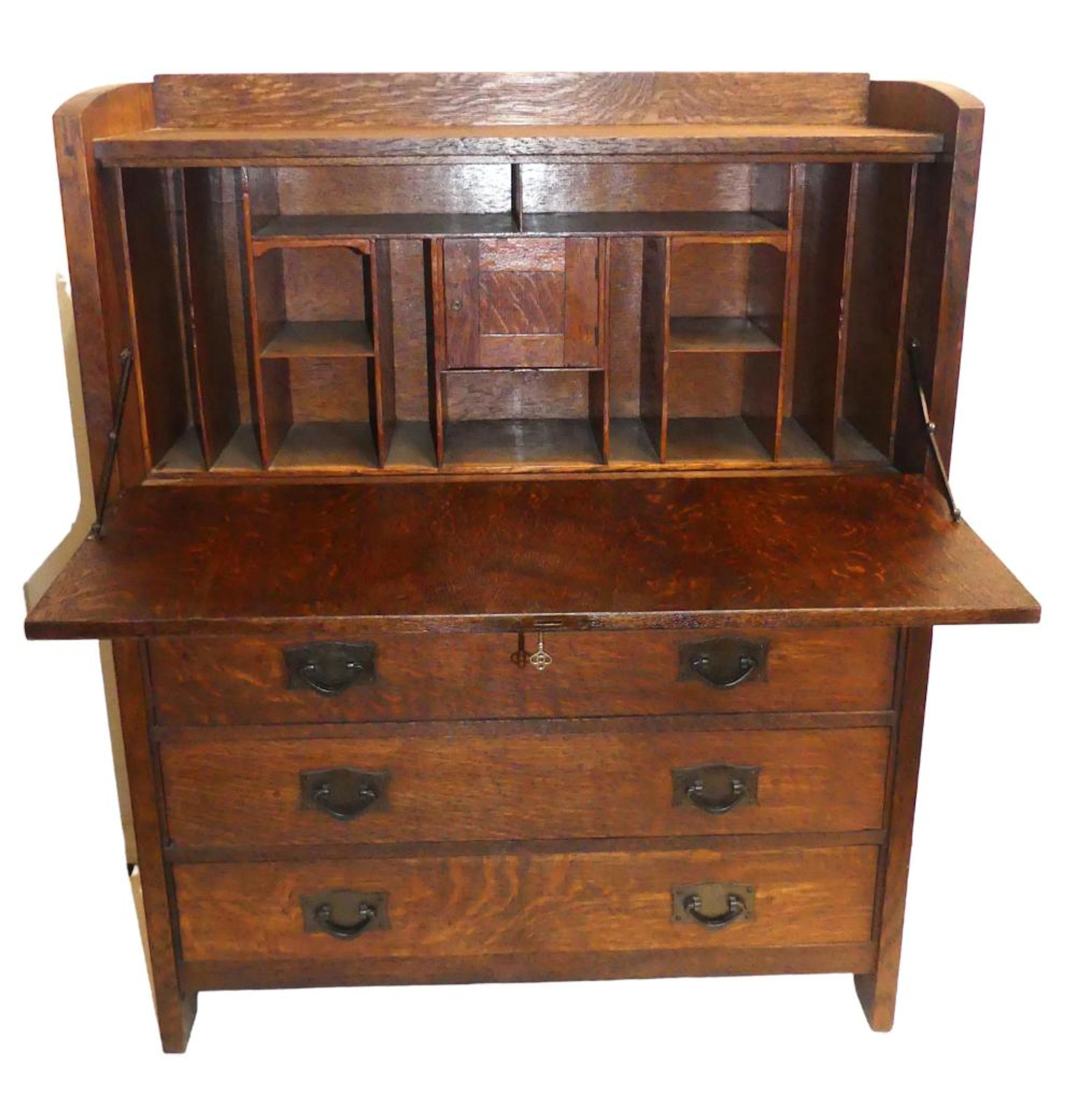GUS STICKLEY OAK FALL FRONT DESK