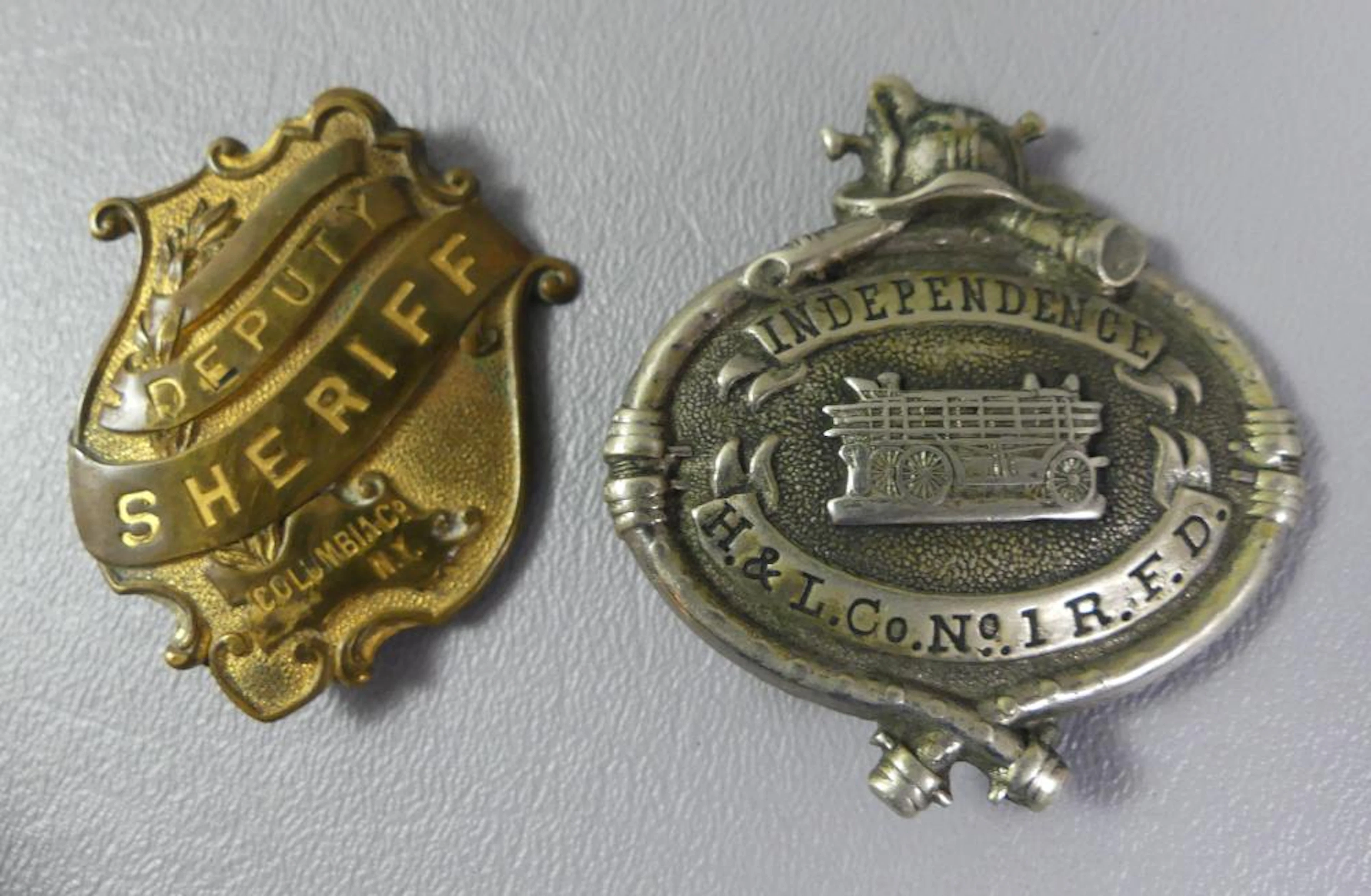 2 BADGES: FIRE & SHERIFF