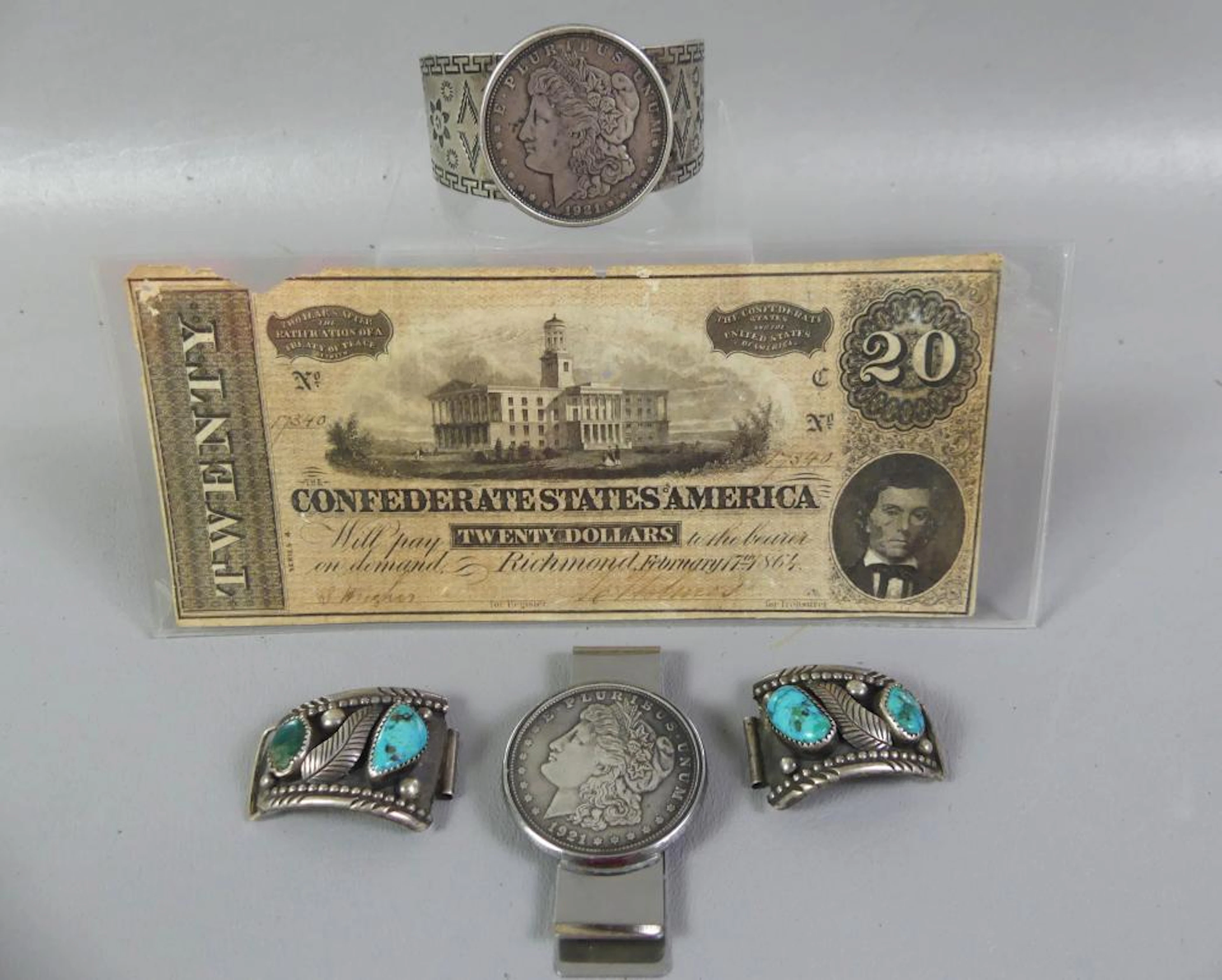 MORGAN SILVER DOLLAR JEWELRY LOT