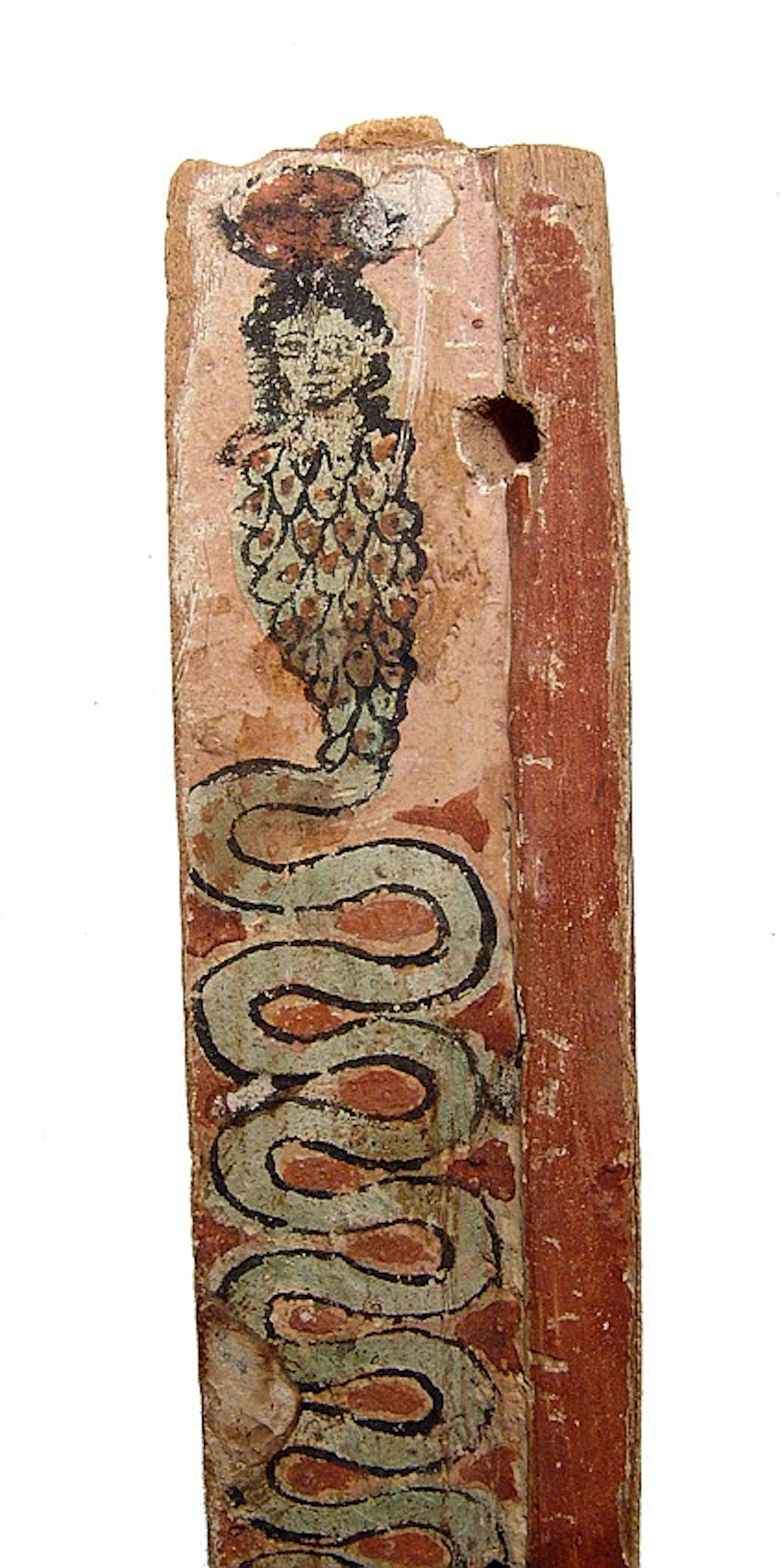 Egyptian wood leg from a funerary bier, Graeco-Roman