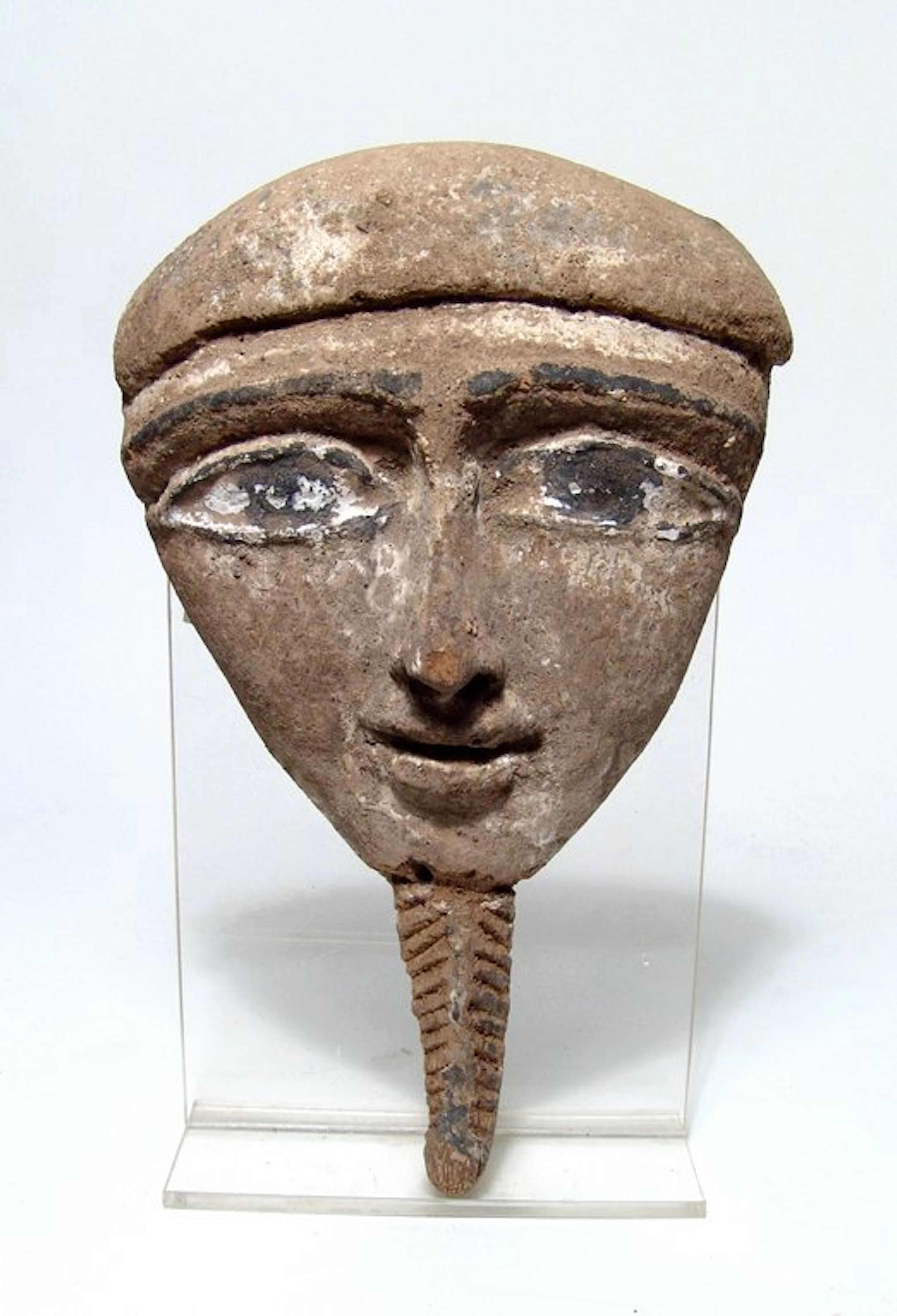An Egyptian wood 'Mummy' mask, Late Period