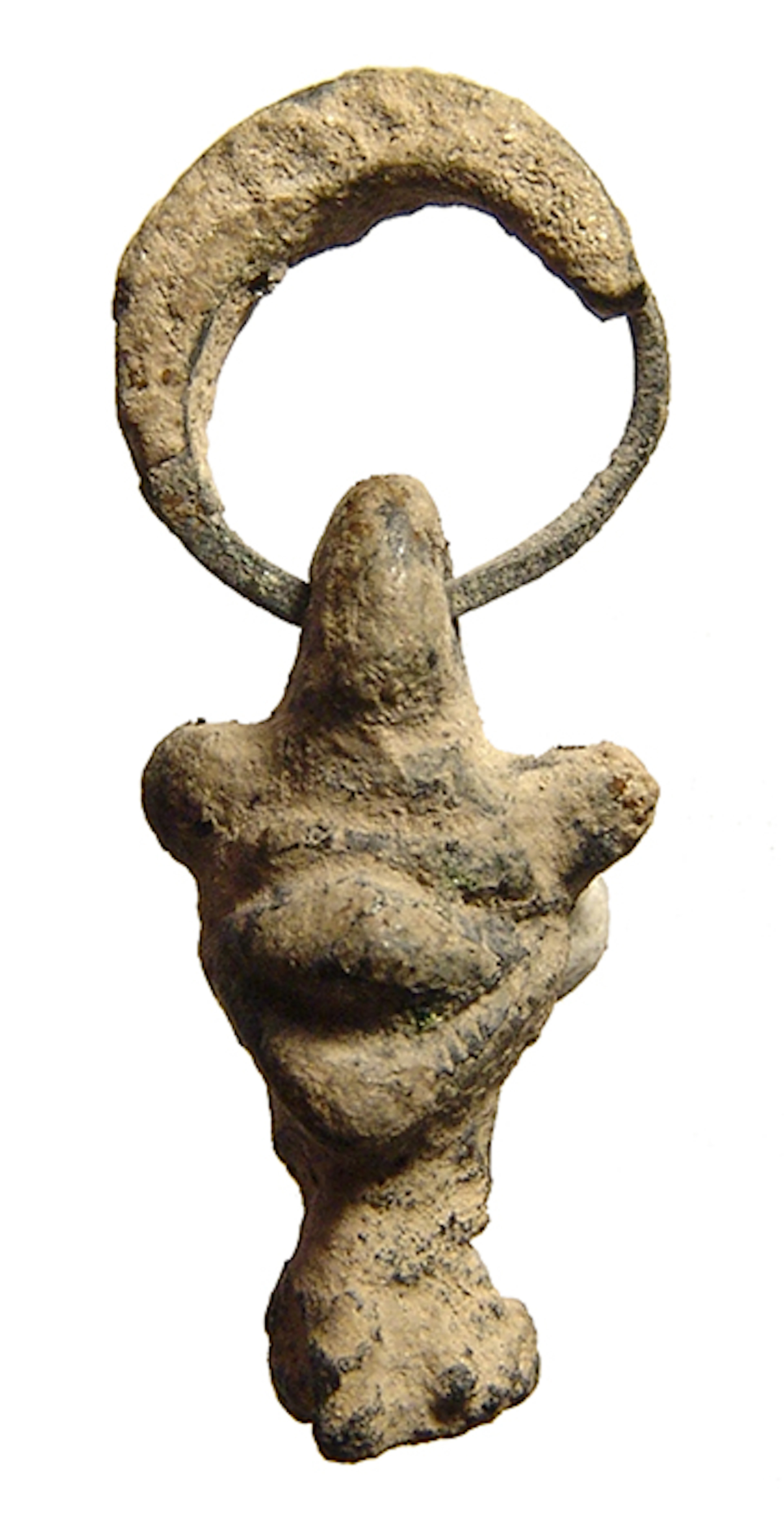 A Mesopotamian bronze amulet of Pazuzu