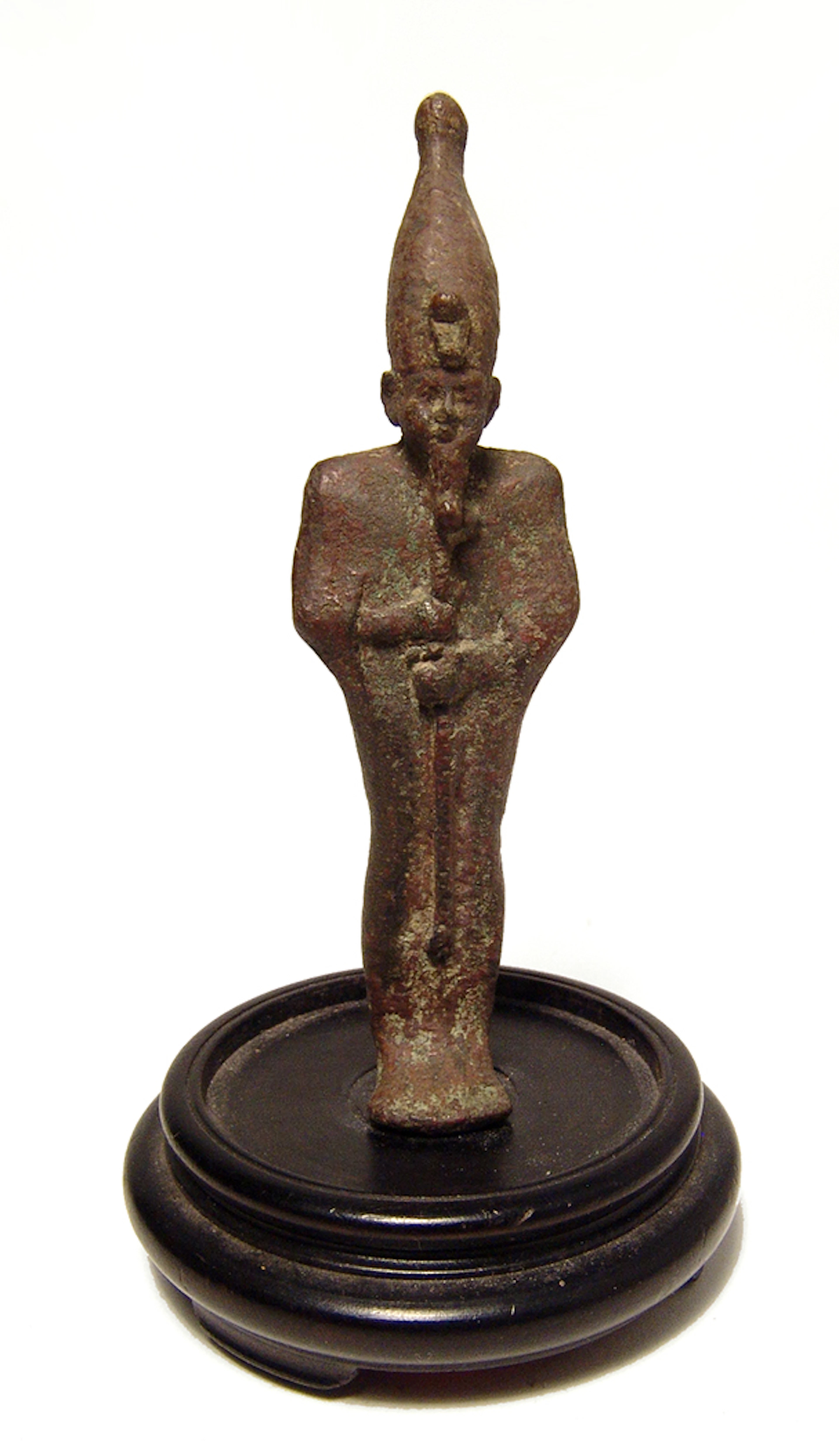 A rare Egyptian bronze depiction of the god Osiris