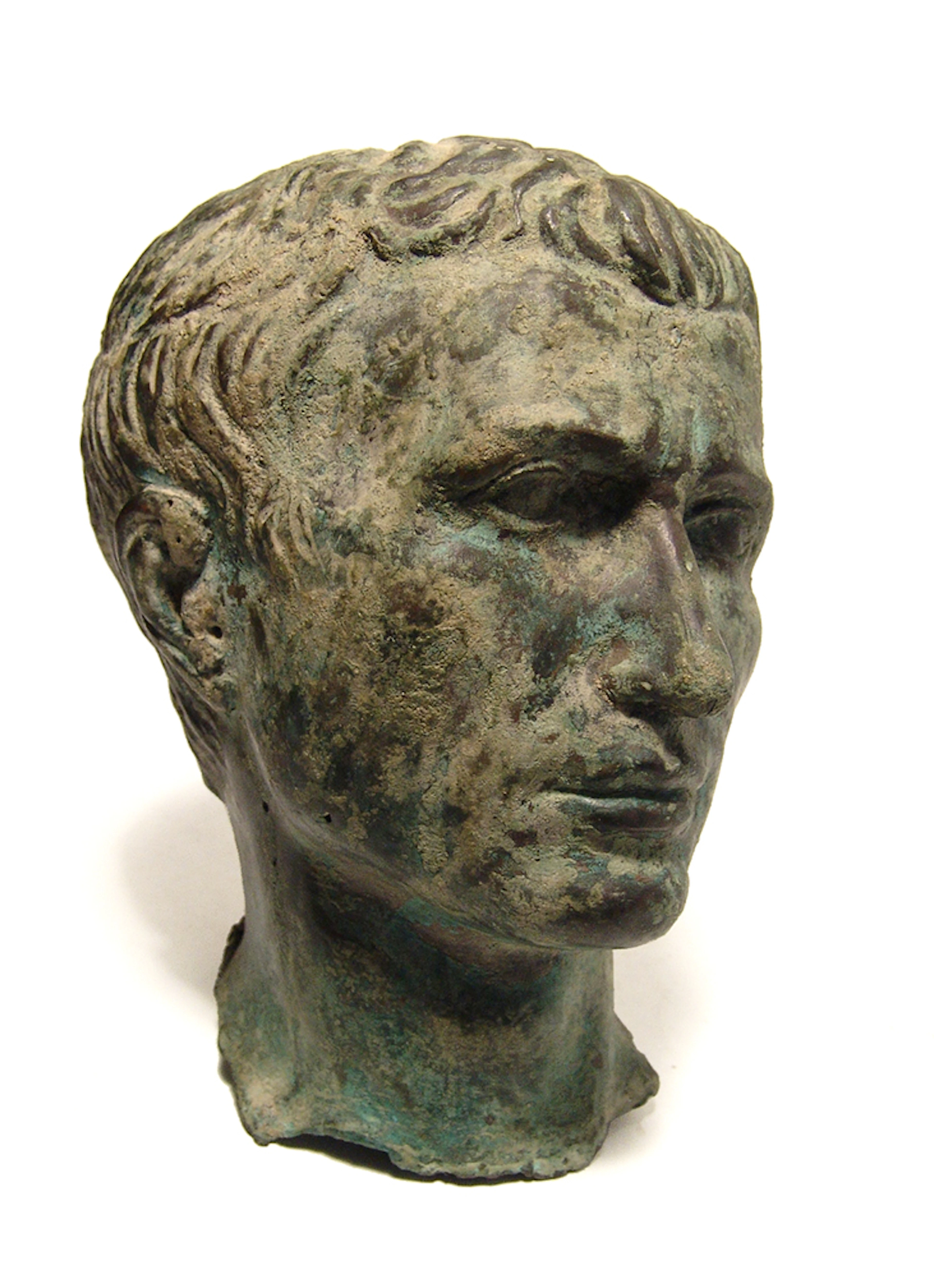 A stunning Roman bronze portrait bust , Late Republic