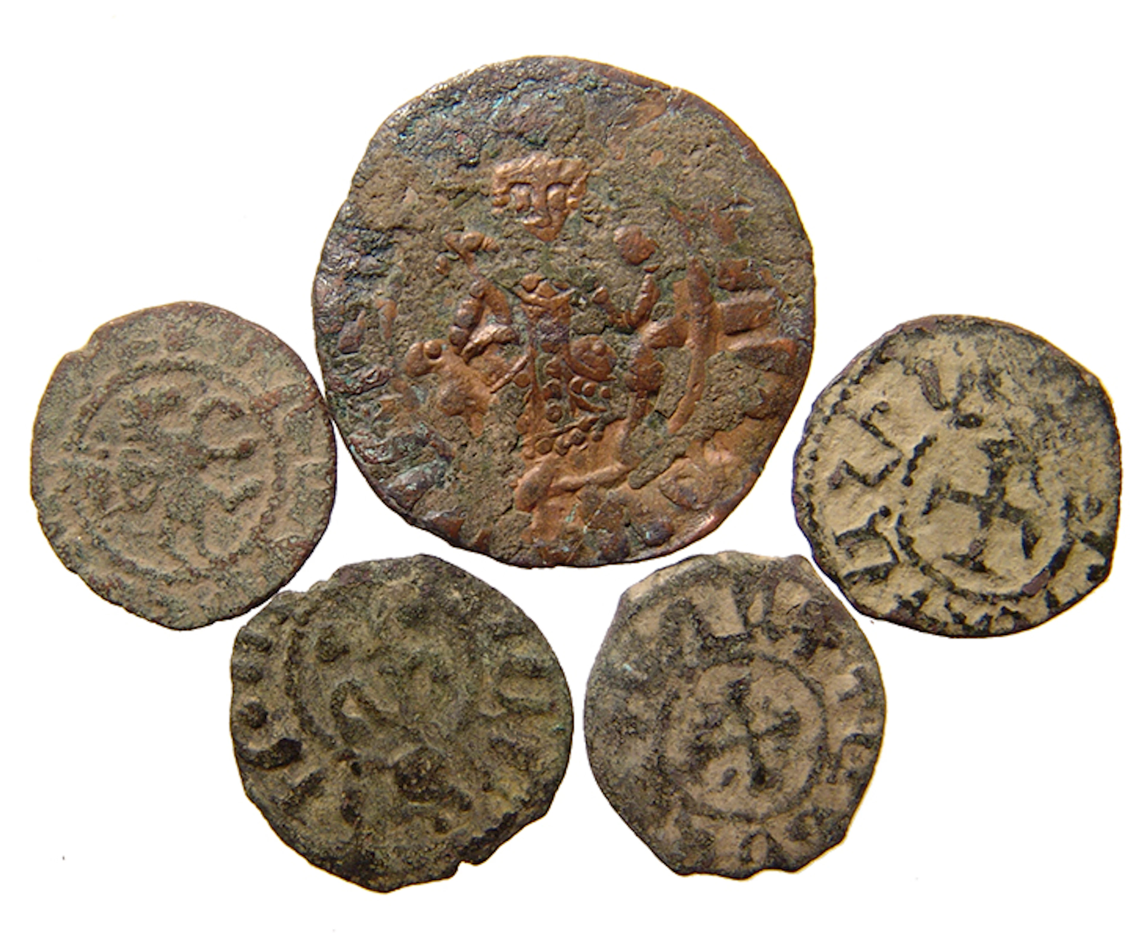 A group of 5 Medieval Armenian coins