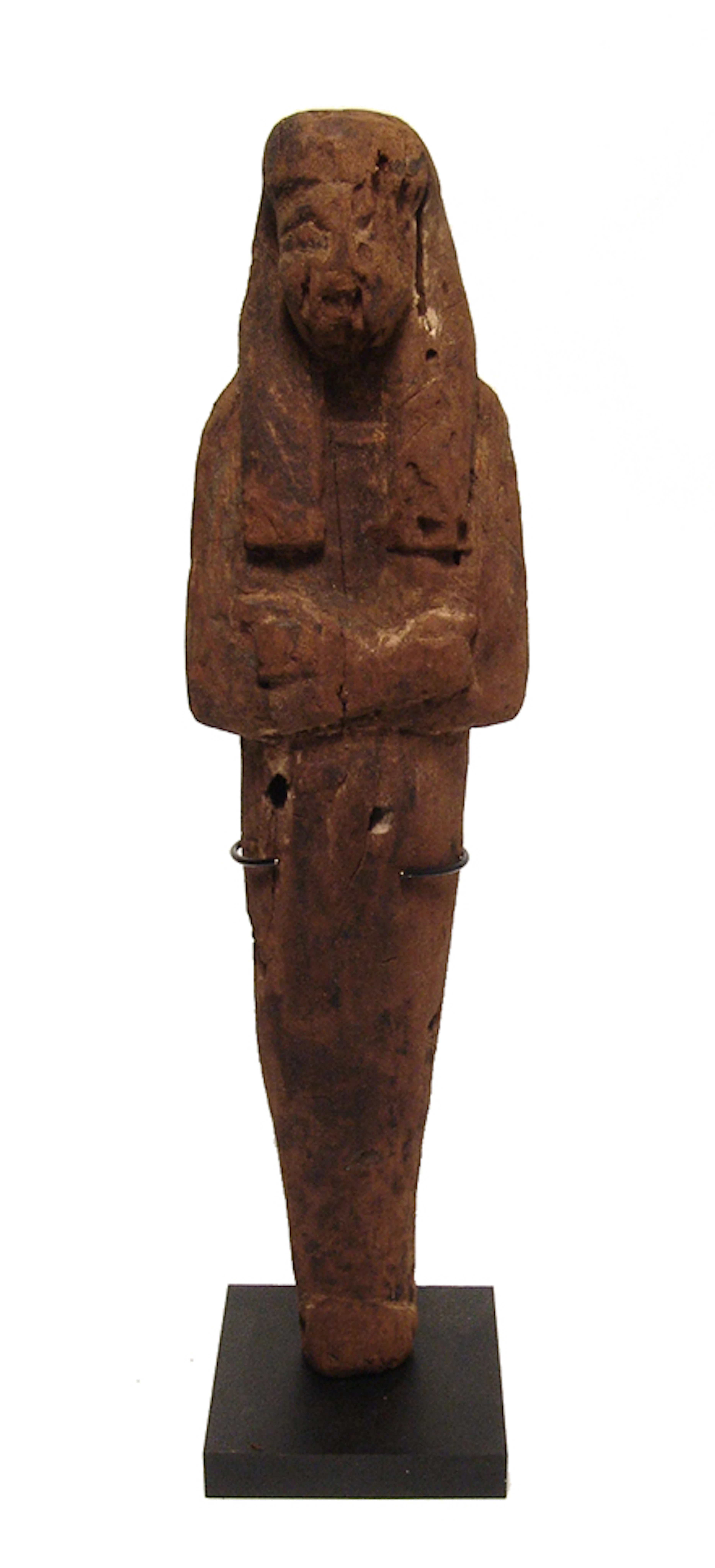 A large Egyptian wood ushabti, New Kingdom