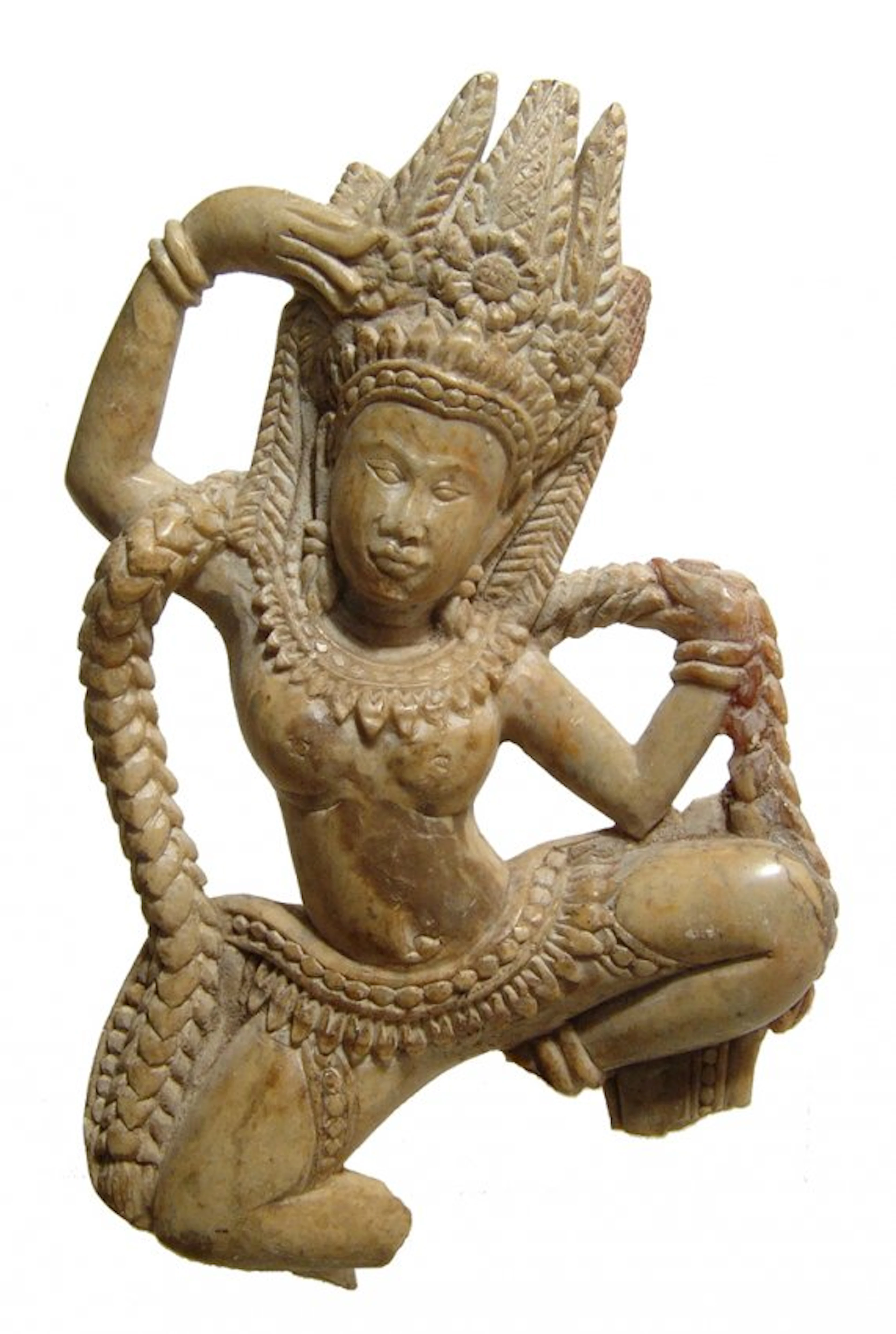 A lovely stone figure of the Bodhisattva Tara, Tibet
