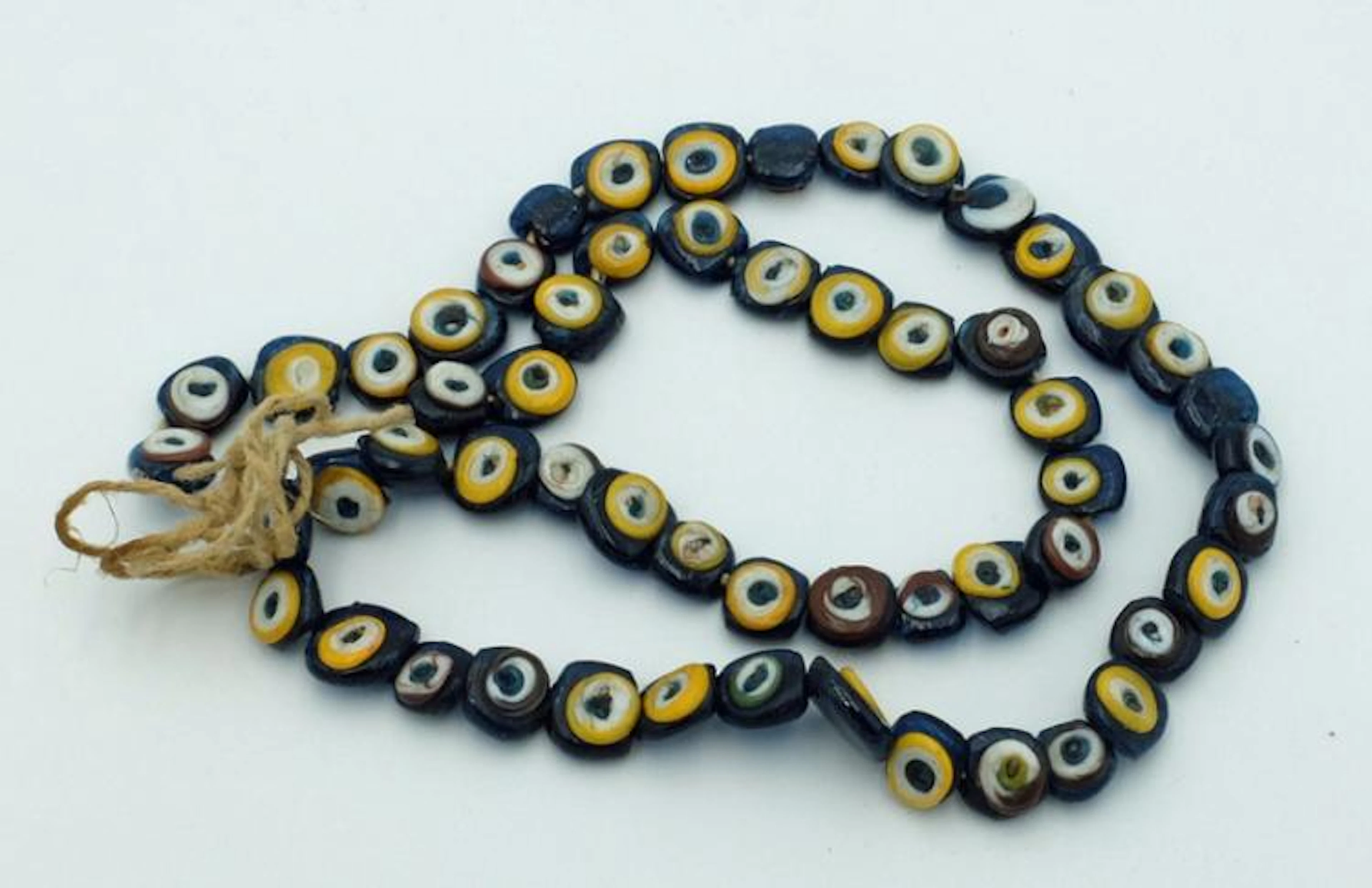 A nice strand of antique Islamic 'eye' beads, 1800's