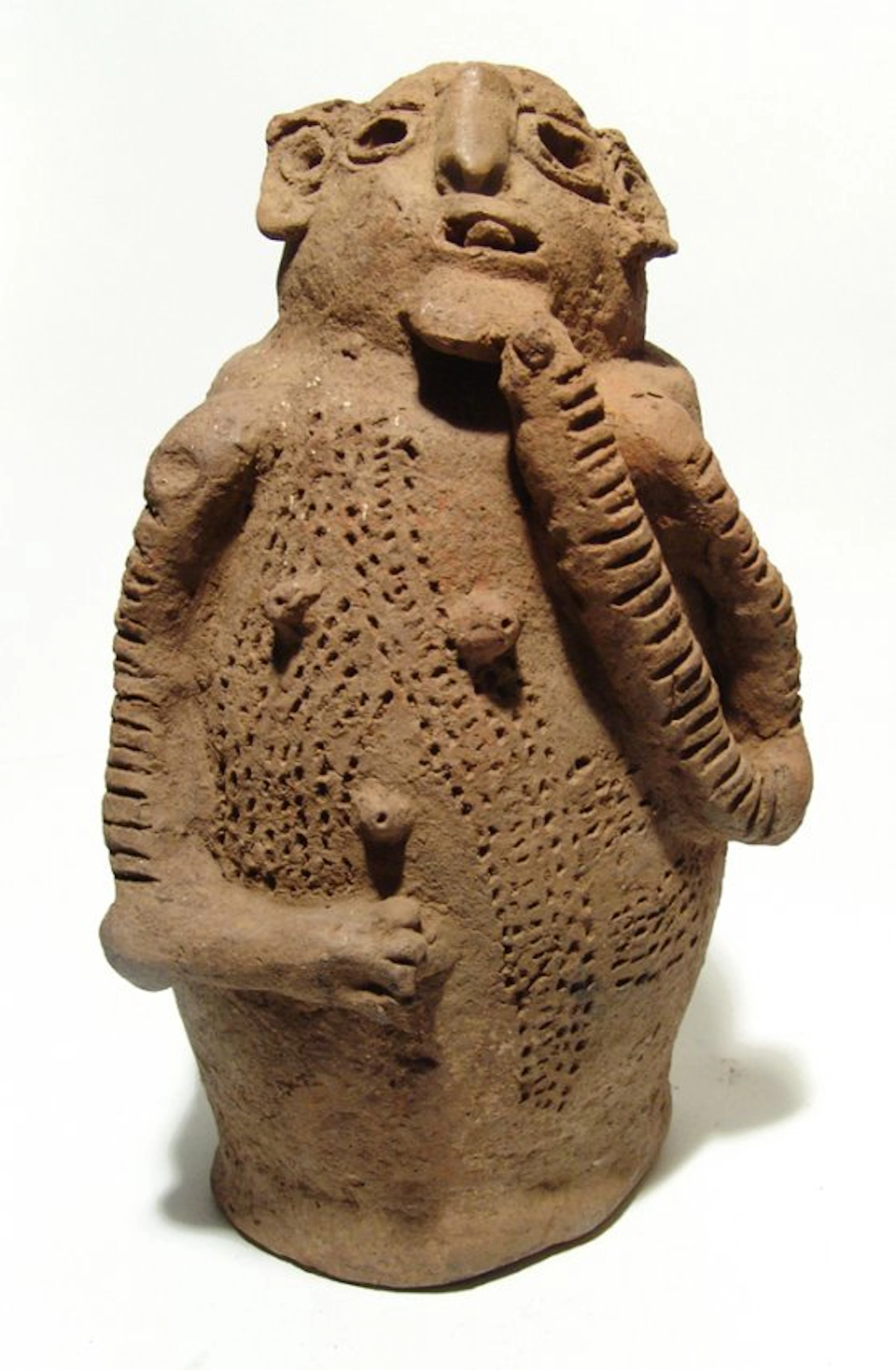 Ancient Bura culture funerary ceramic figure