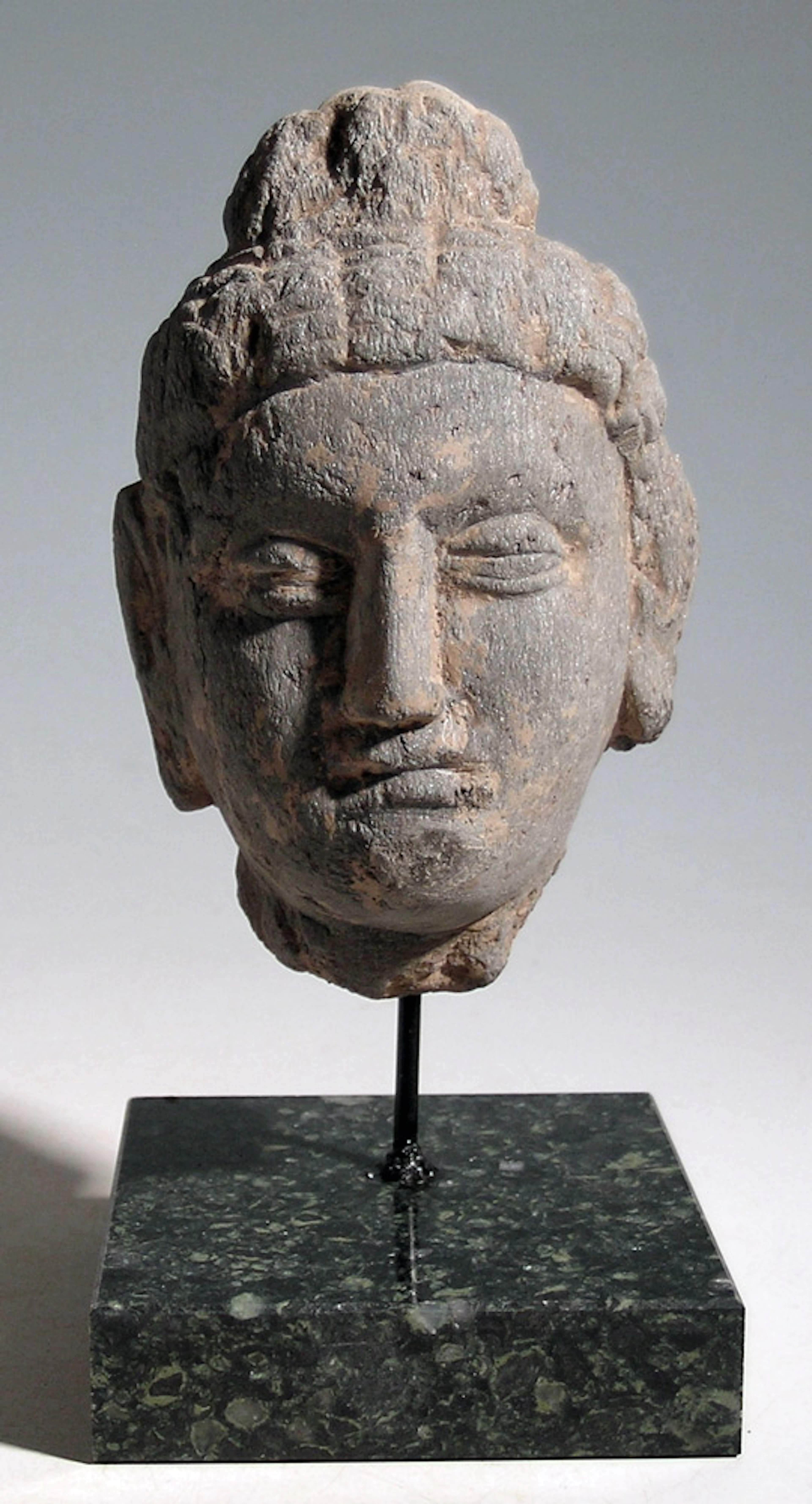 An early Gandharan stone head, Indus Valley