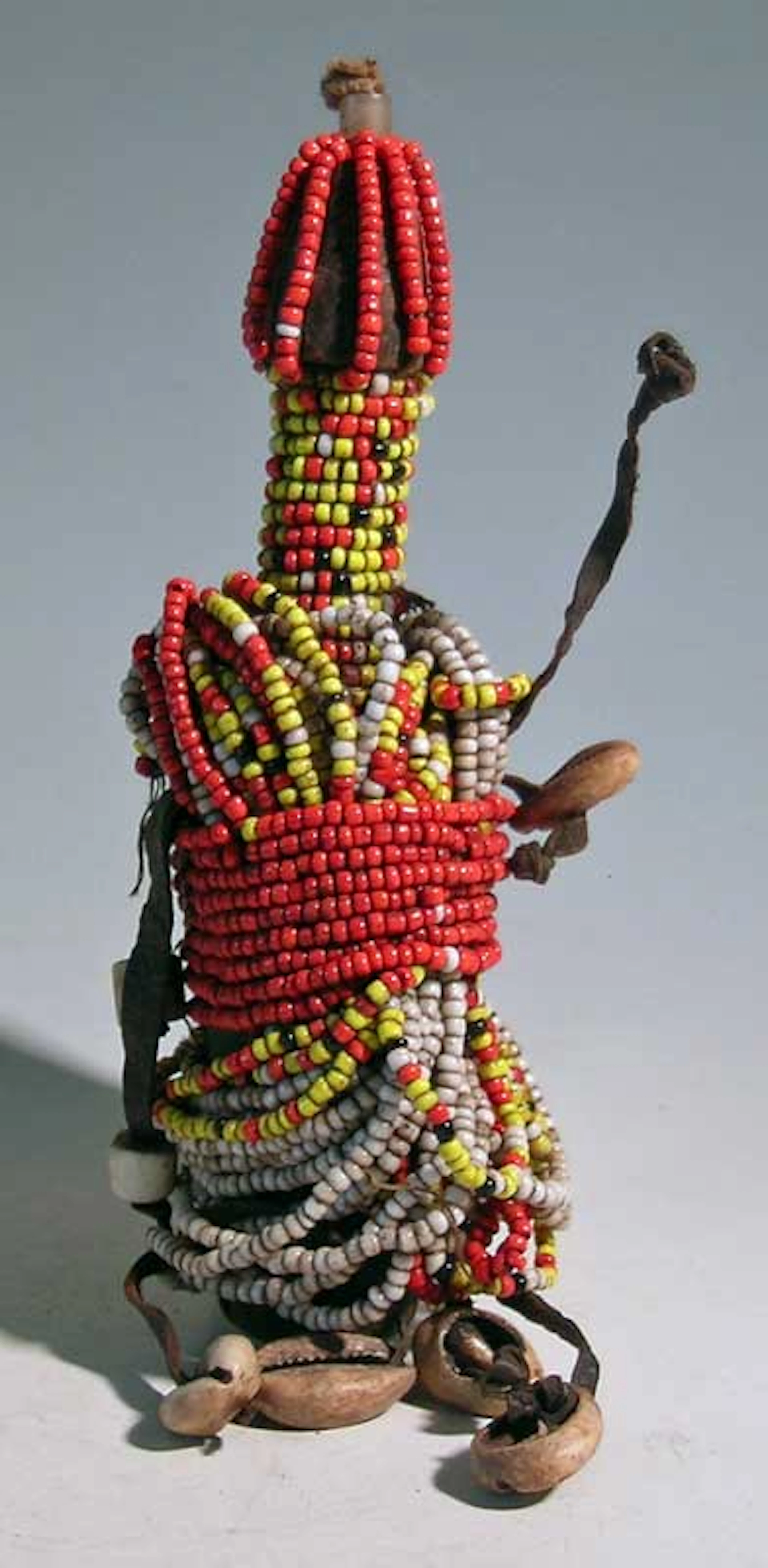 Beaded figural fetish from the Fali people of Cameroon