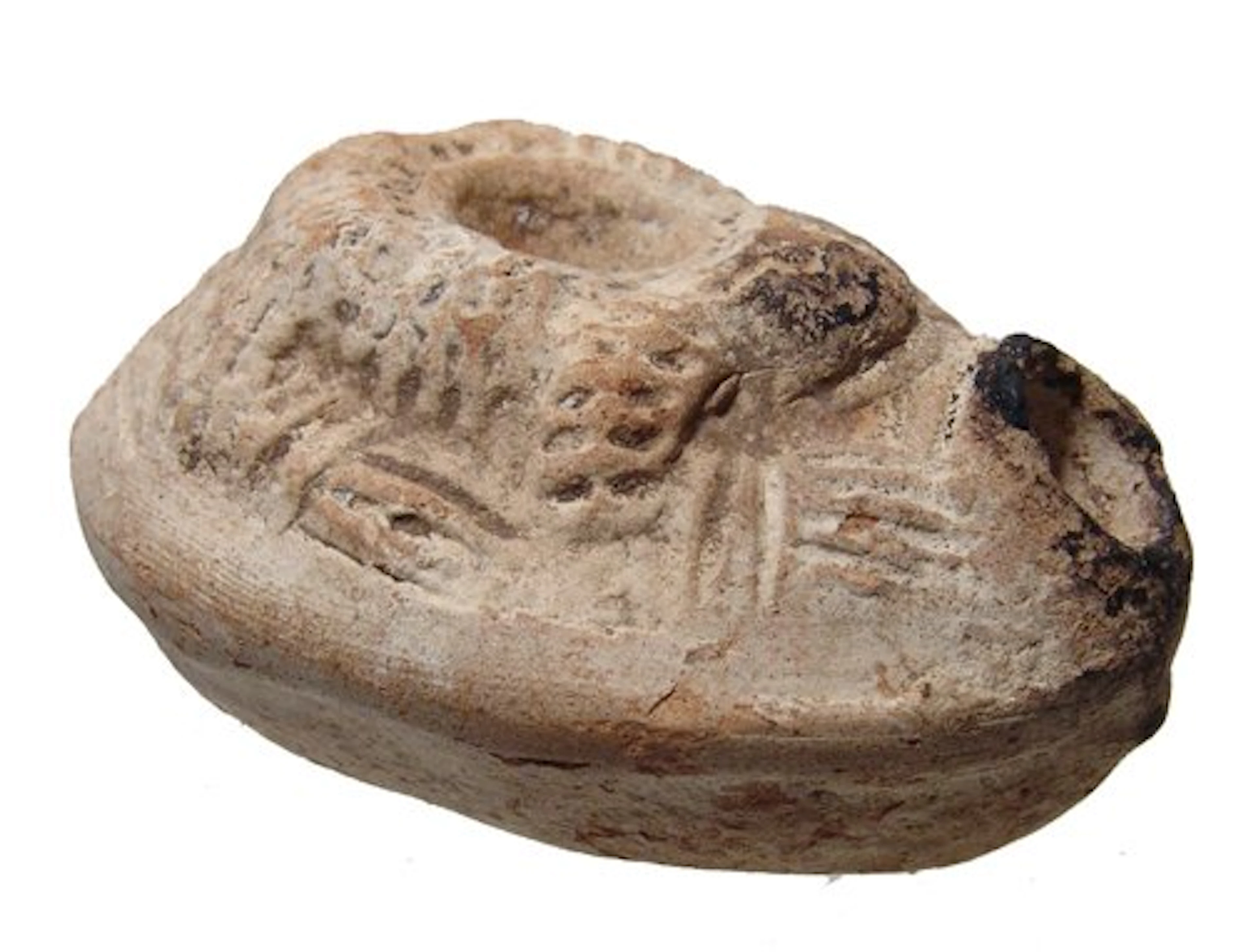 A nice ceramic 'Frog Lamp', Roman Egypt