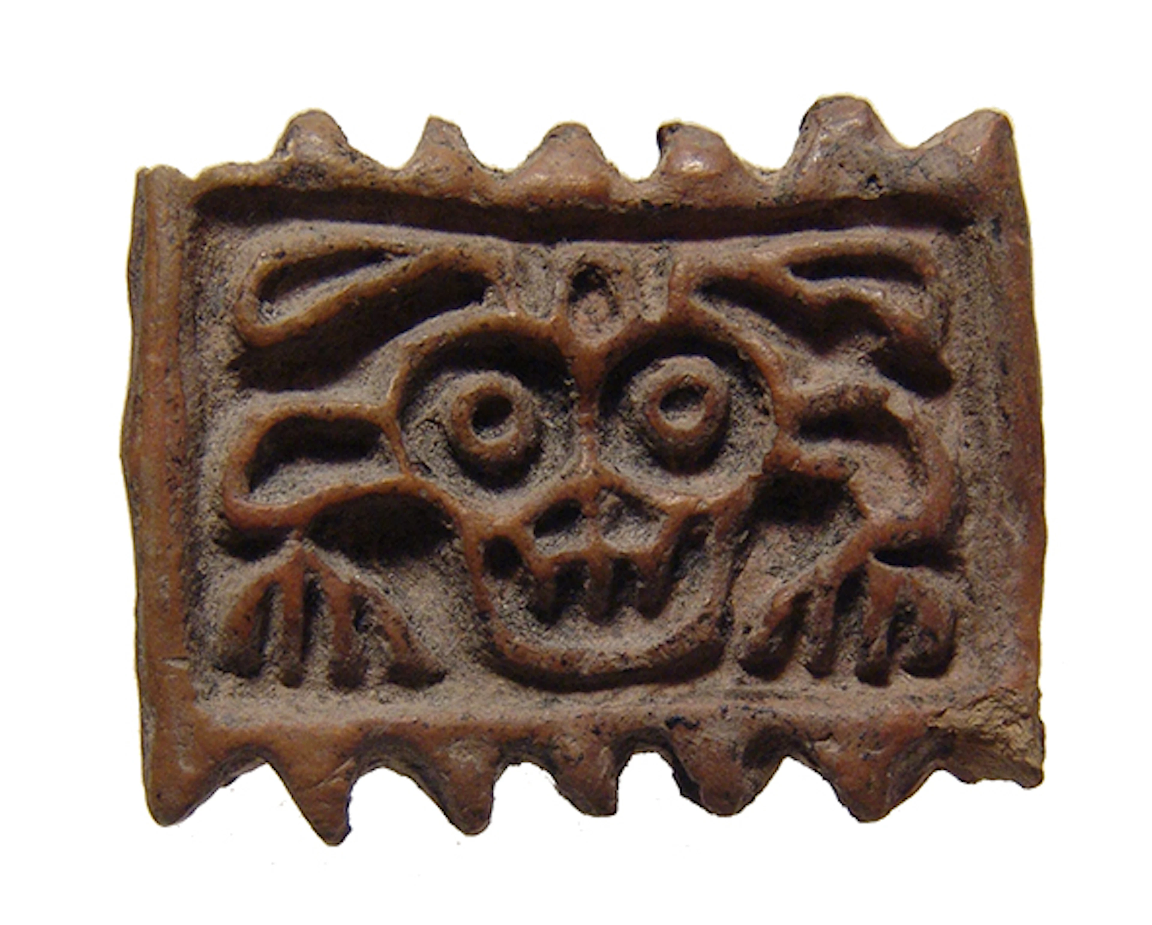 Aztec sello depicting a shamanic transformative state