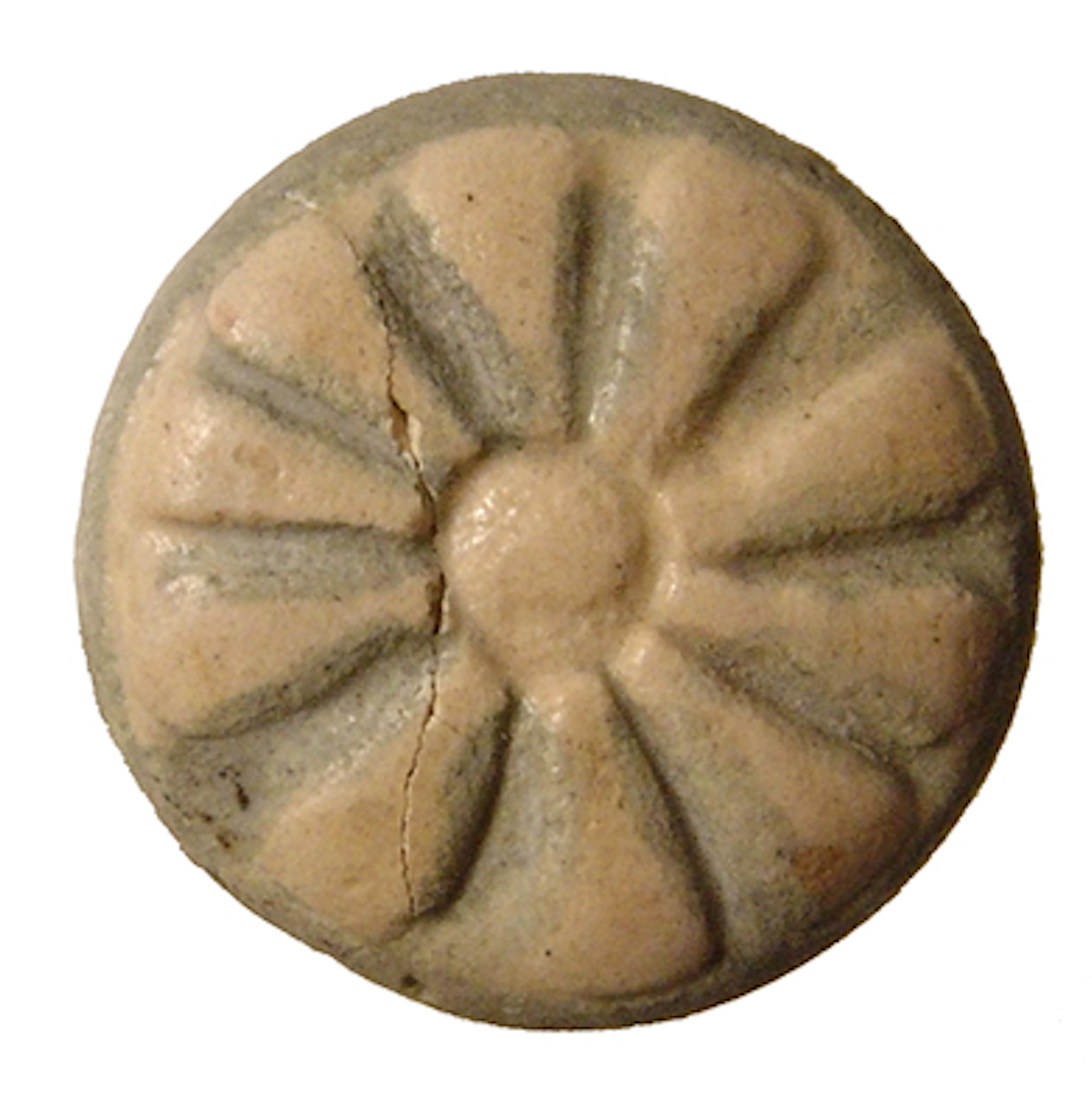 A nice Egyptian faience rosette inlay, Late Period